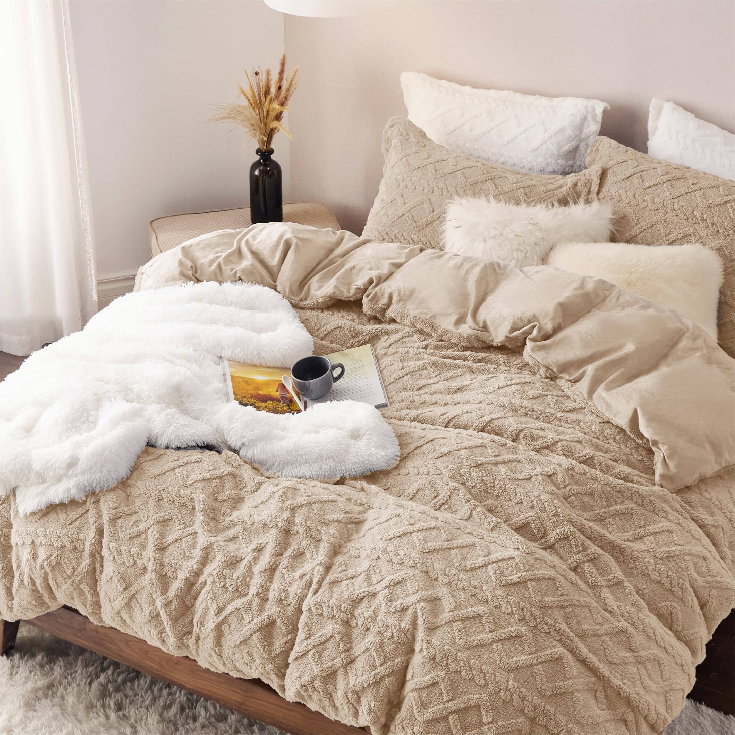 GentleSoft® Fluffy Boho Duvet Cover Set