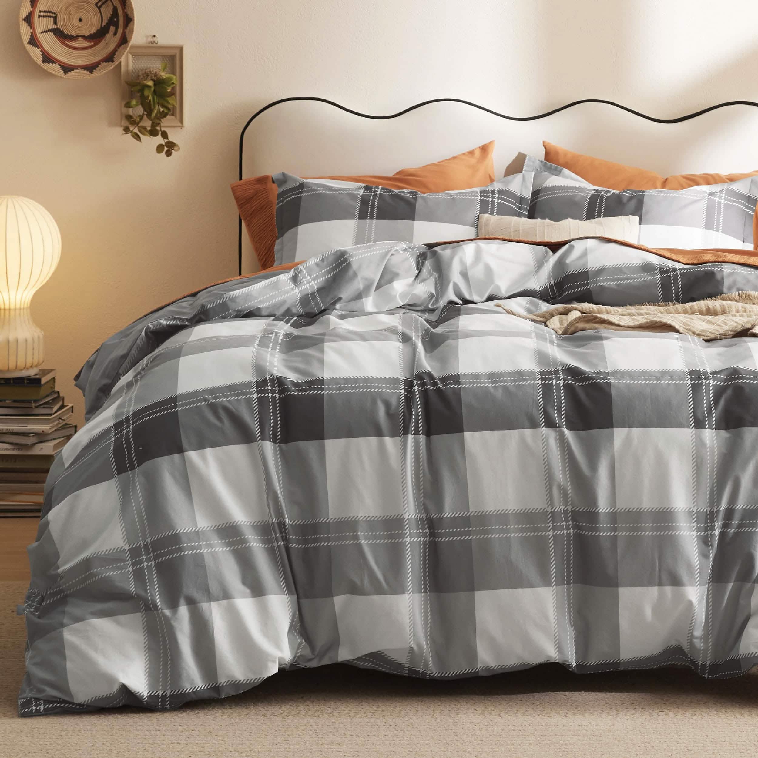 GentleSoft® 100% Cotton Reversible Floral Duvet Cover Set