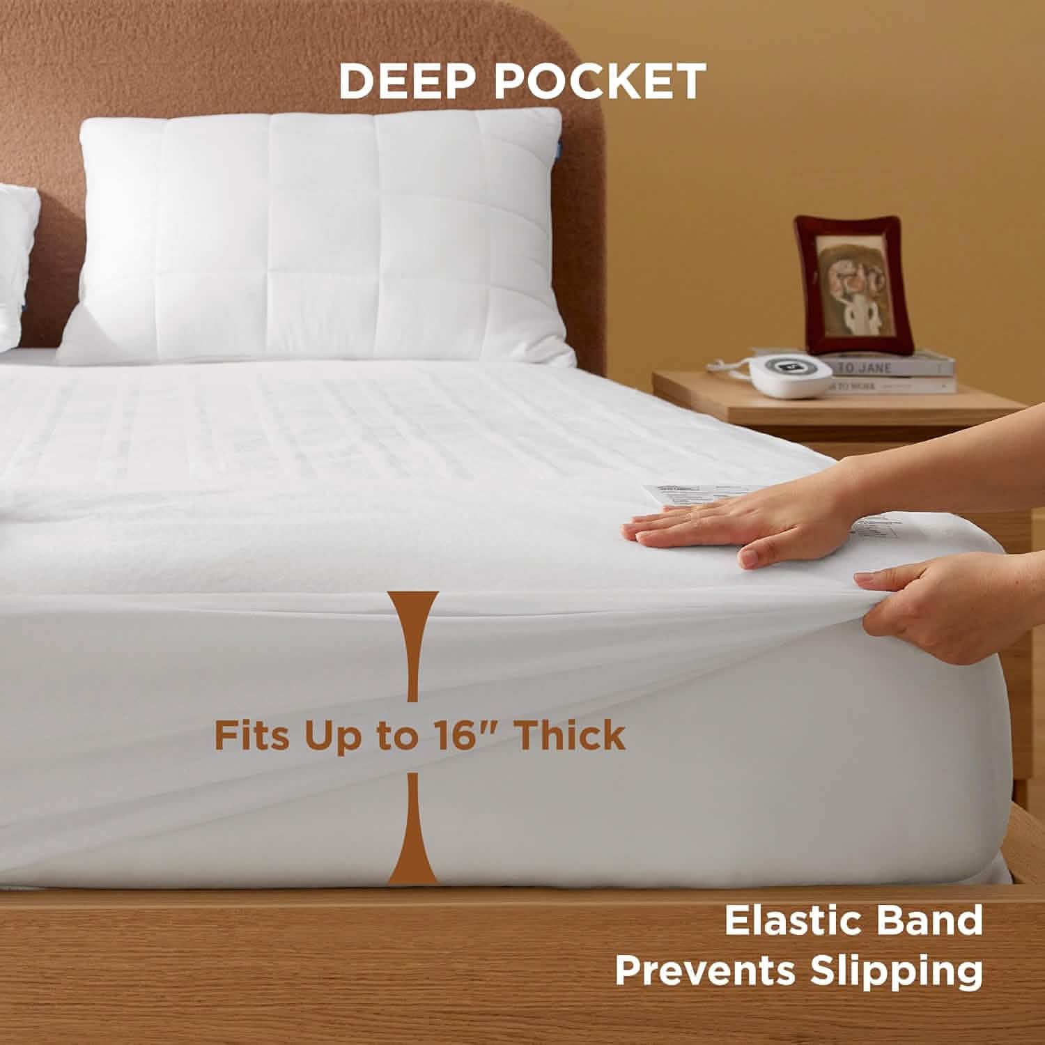 GentleSoft® Polyester Microfiber Heated Mattress Pad