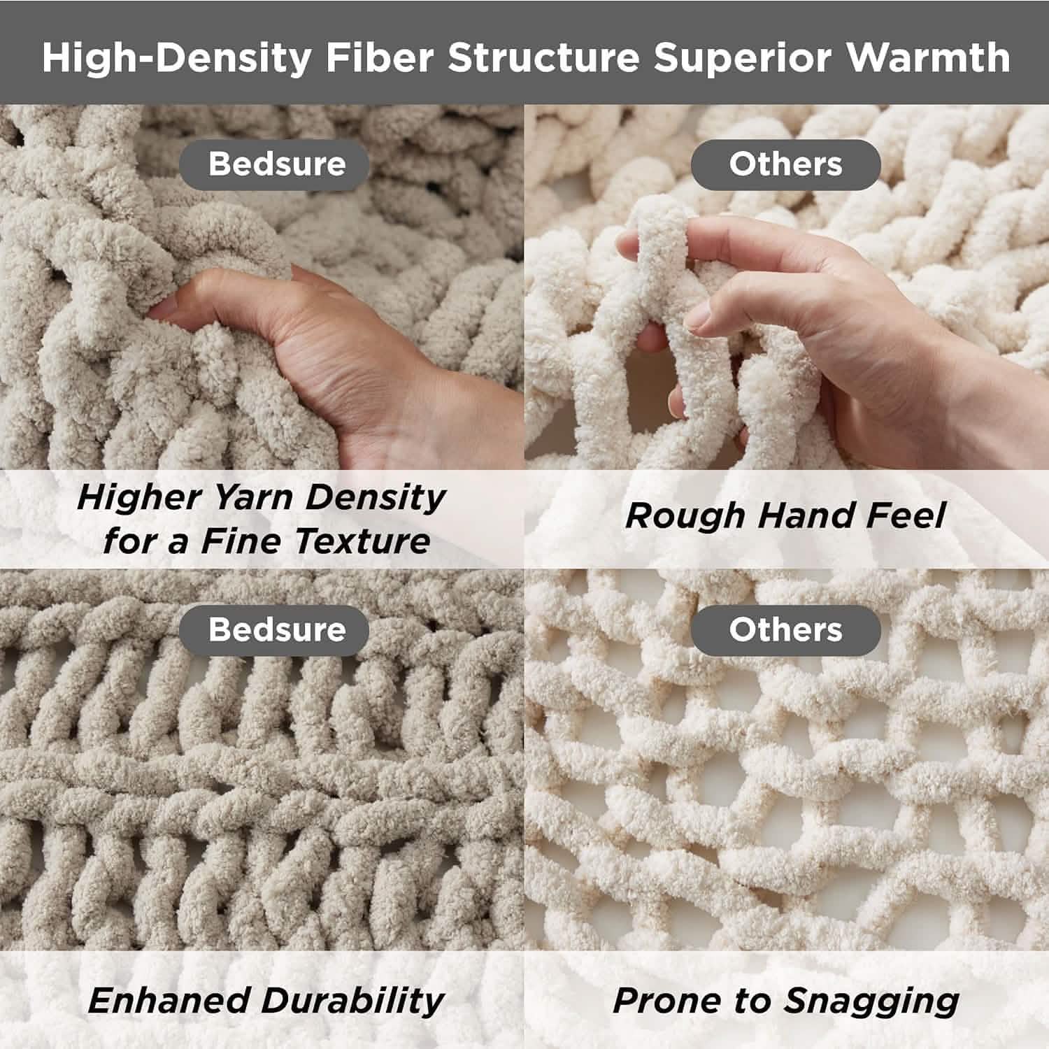 GentleSoft® Chunky Knit Chenille Blanket