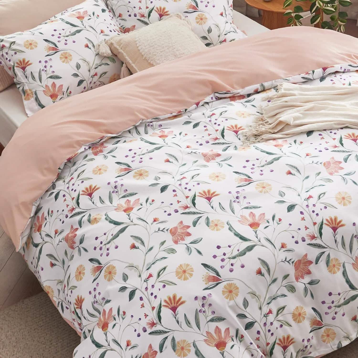 GentleSoft® Reversible Pale Duvet Cover Set