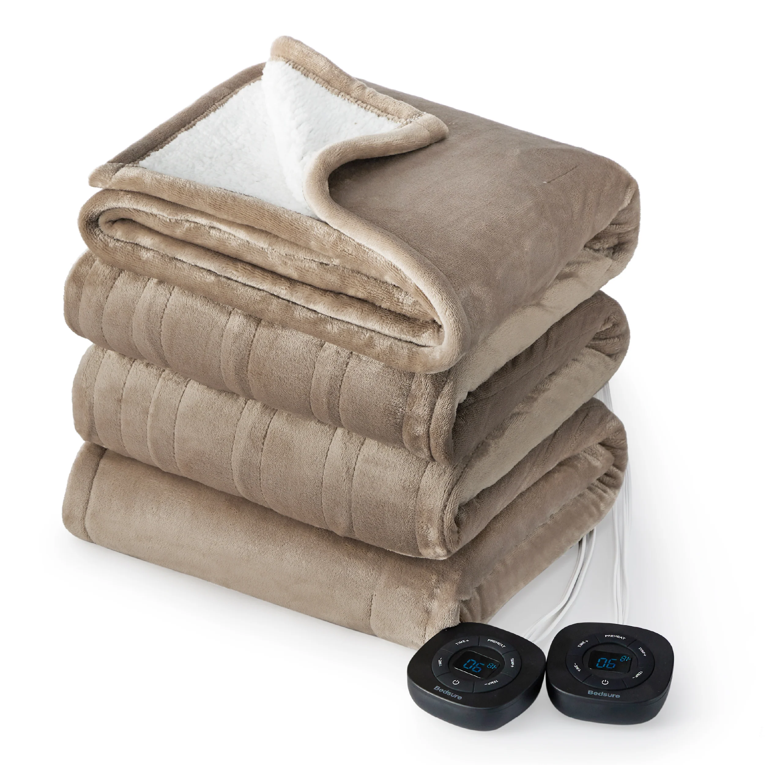 GentleSoft® Solid Flannel Heated Blanket