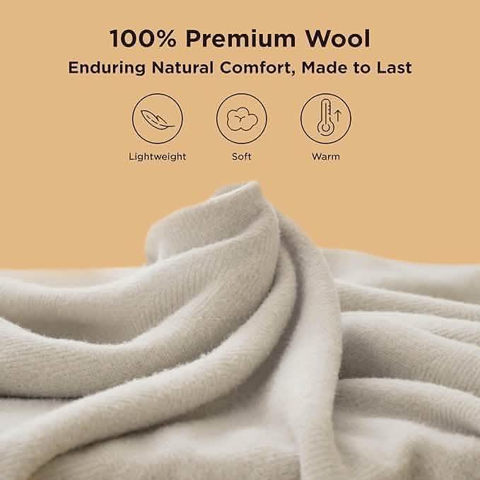 GentleSoft® 100% Wool Woven Blanket