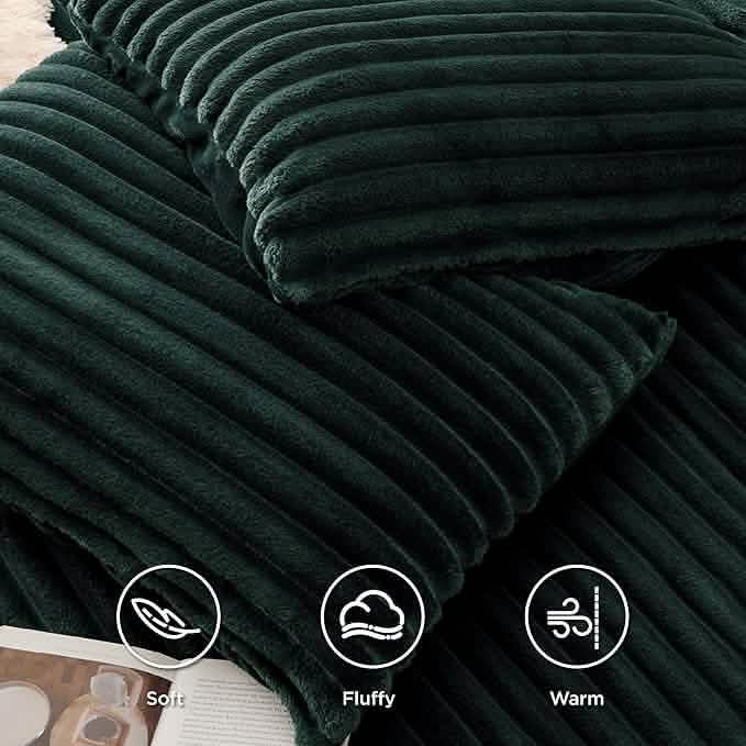 GentleSoft® Striped Flannel Duvet Cover Set