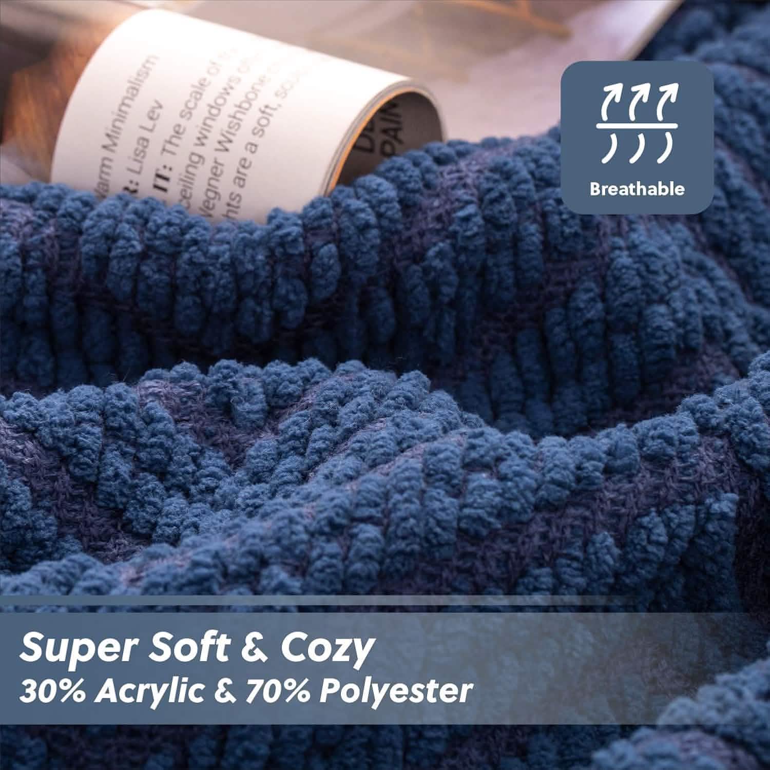 GentleSoft® GentleSoft Versatile Knit Woven Chenille Blanket