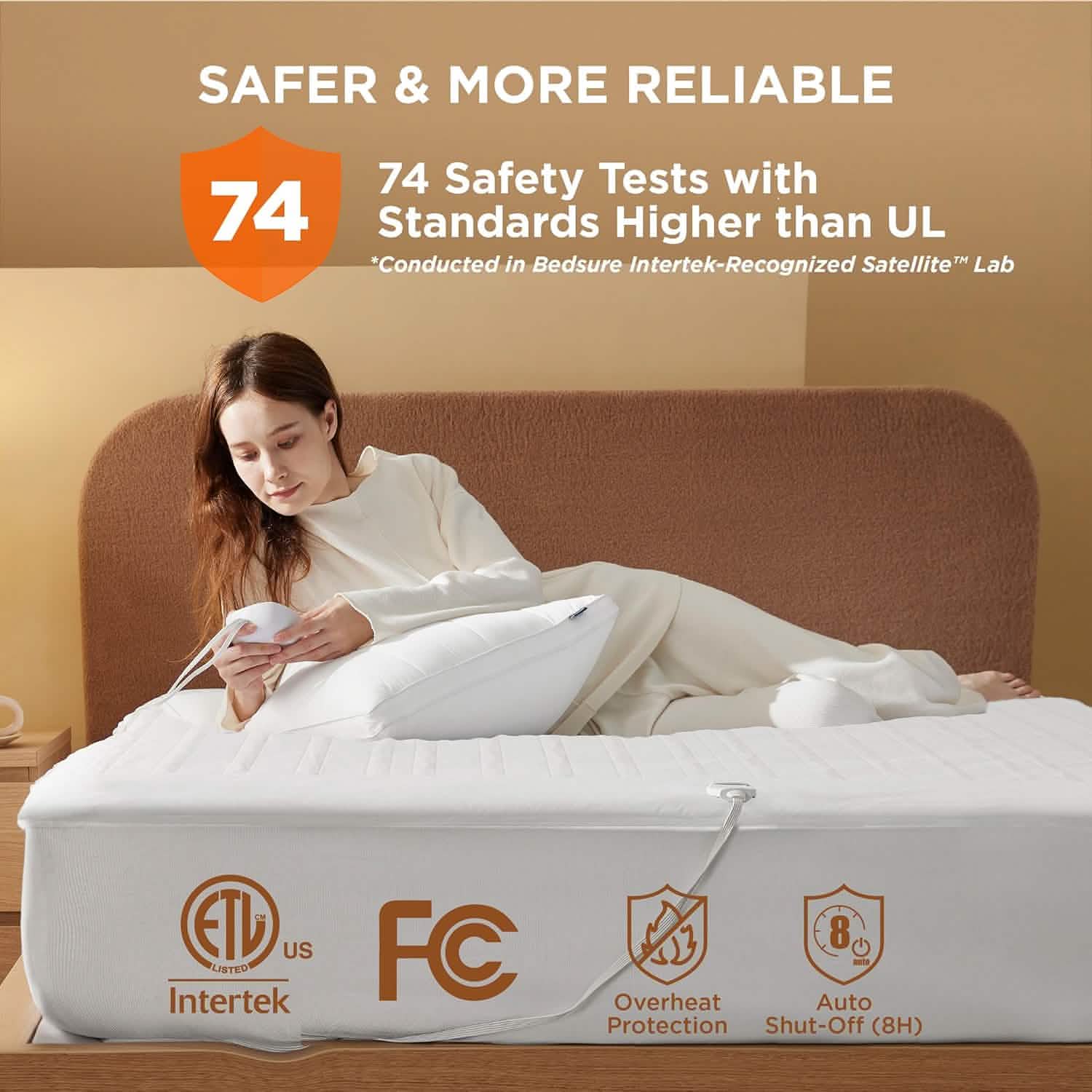 GentleSoft® Polyester Microfiber Heated Mattress Pad