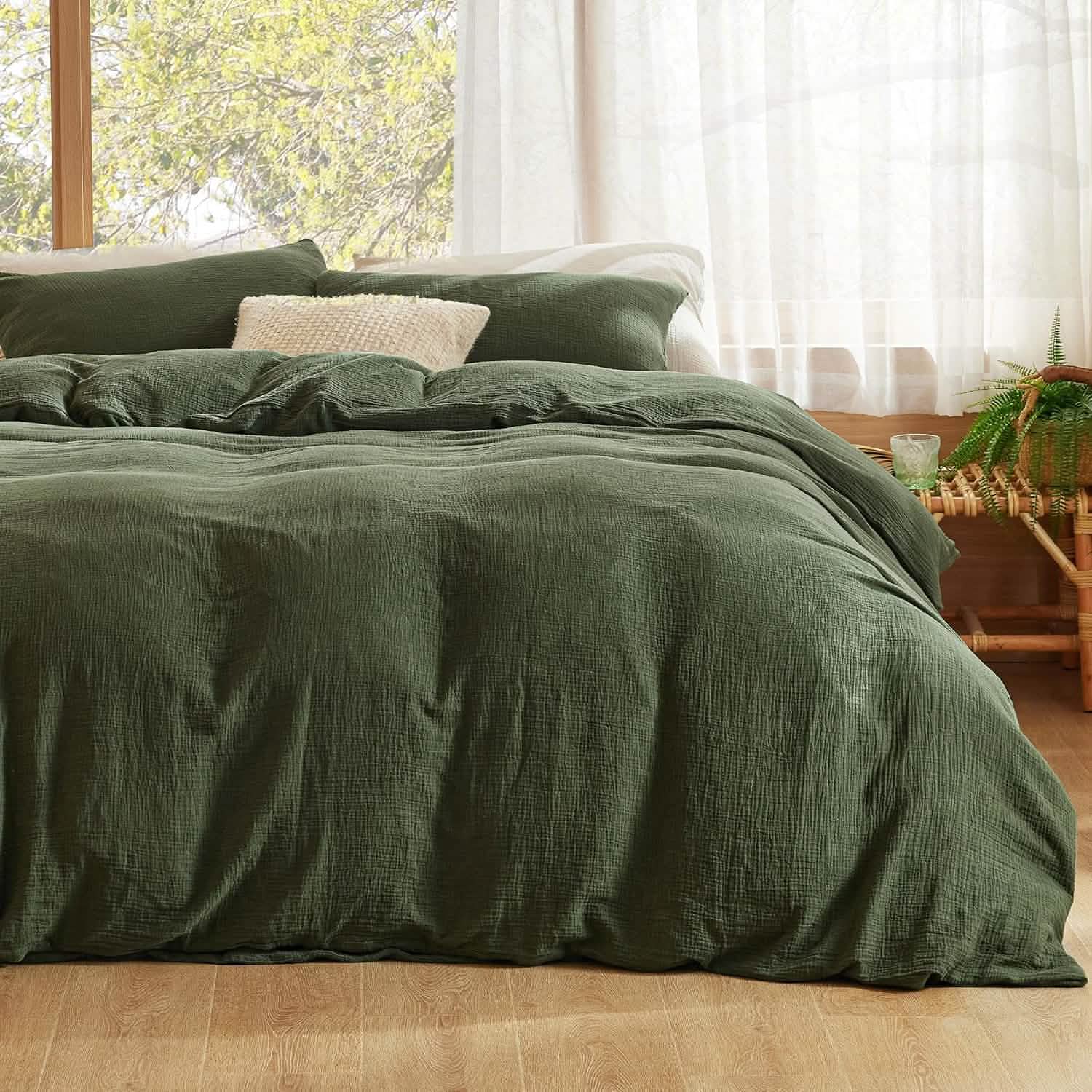 GentleSoft® 100% Muslin Duvet Cover Set