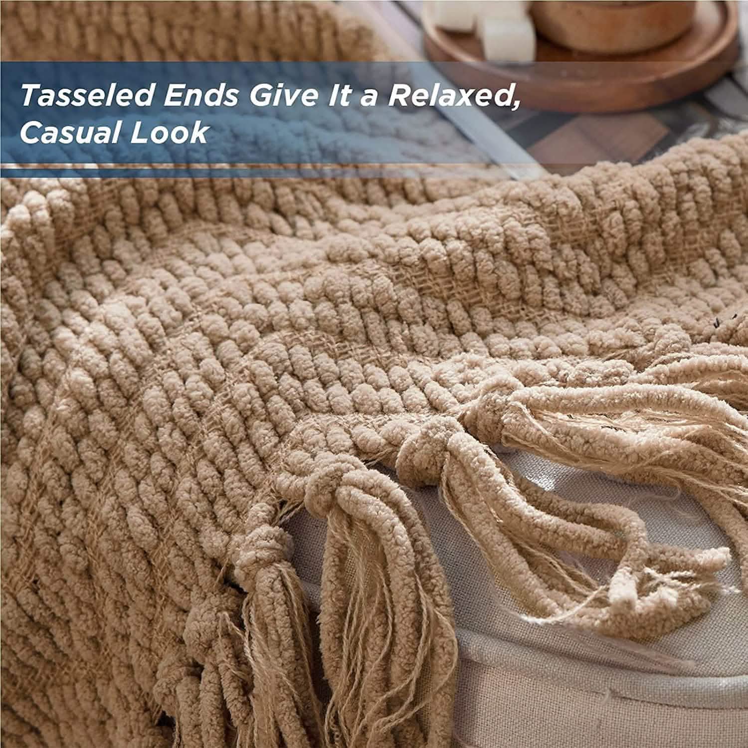 GentleSoft® GentleSoft Versatile Knit Woven Chenille Blanket