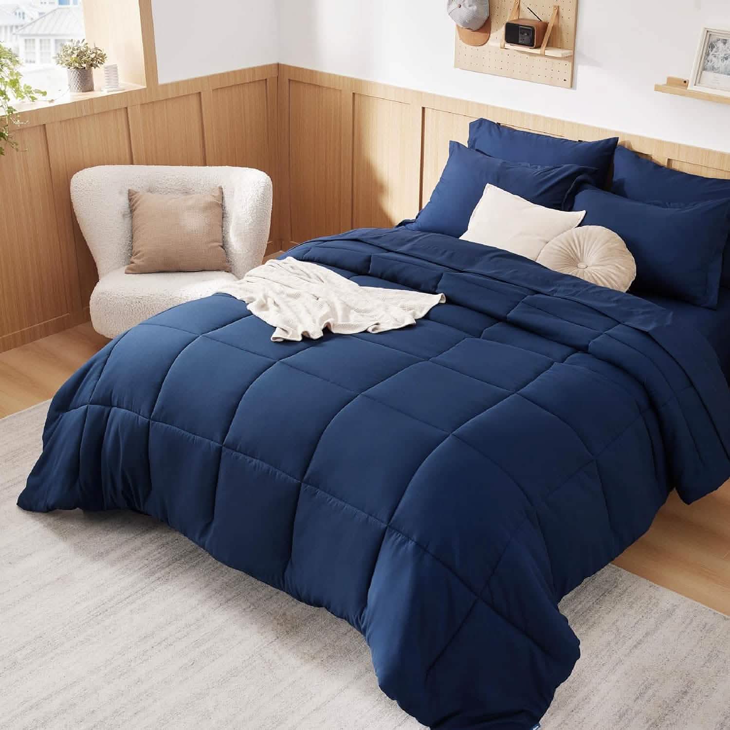 GentleSoft® Comforter Set - 7 Pieces Solid