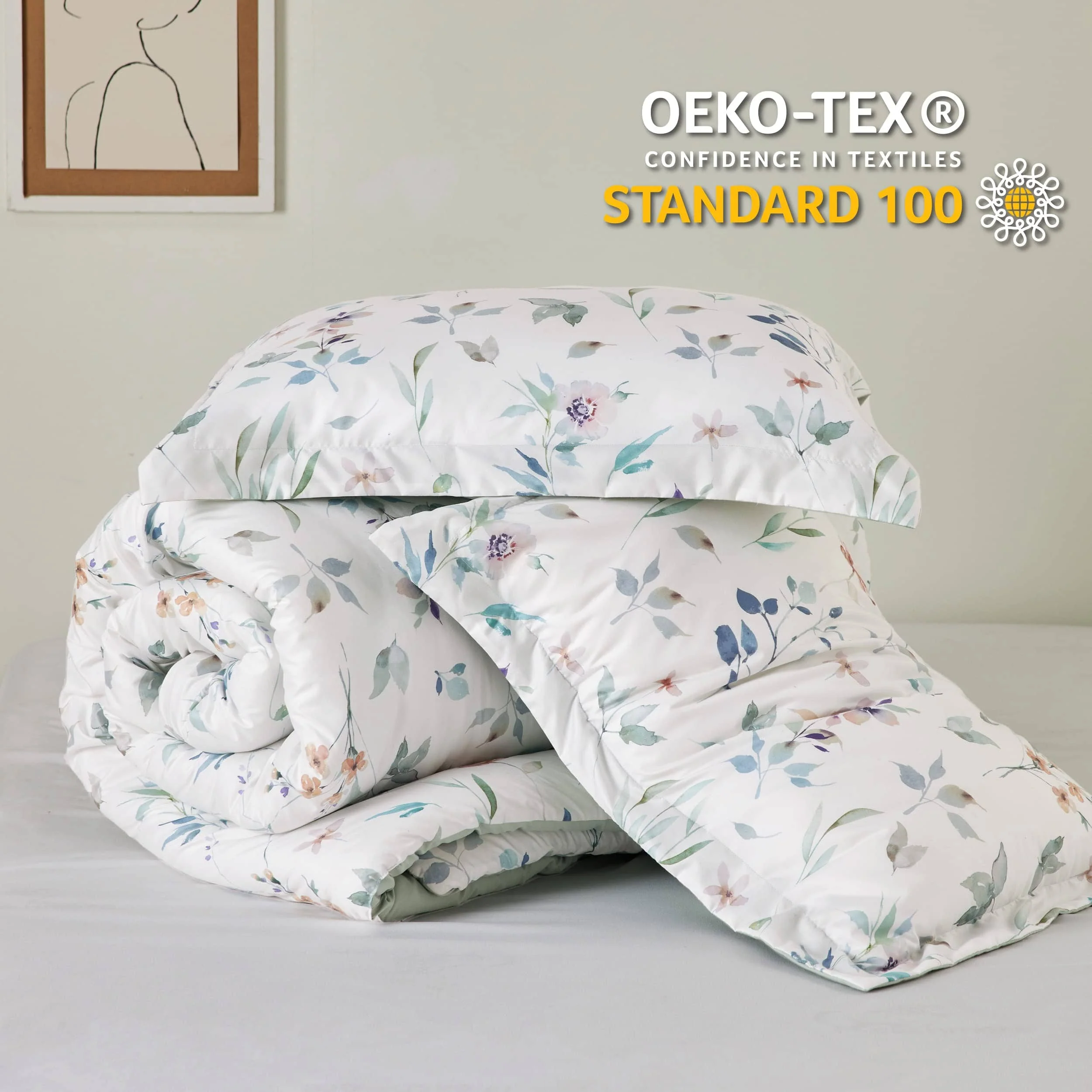 GentleSoft® Retro Botanical Comforter Set