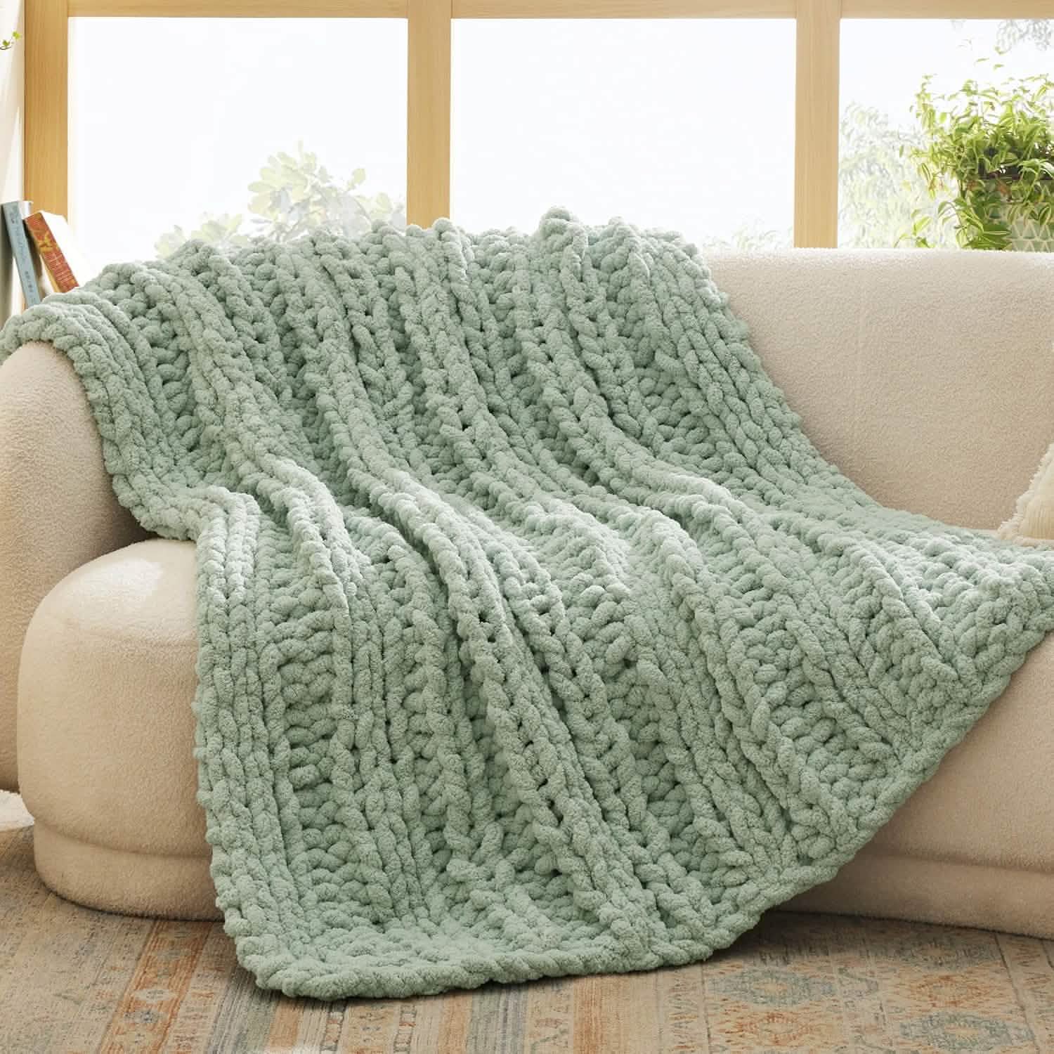 GentleSoft® Chunky Knit Chenille Blanket