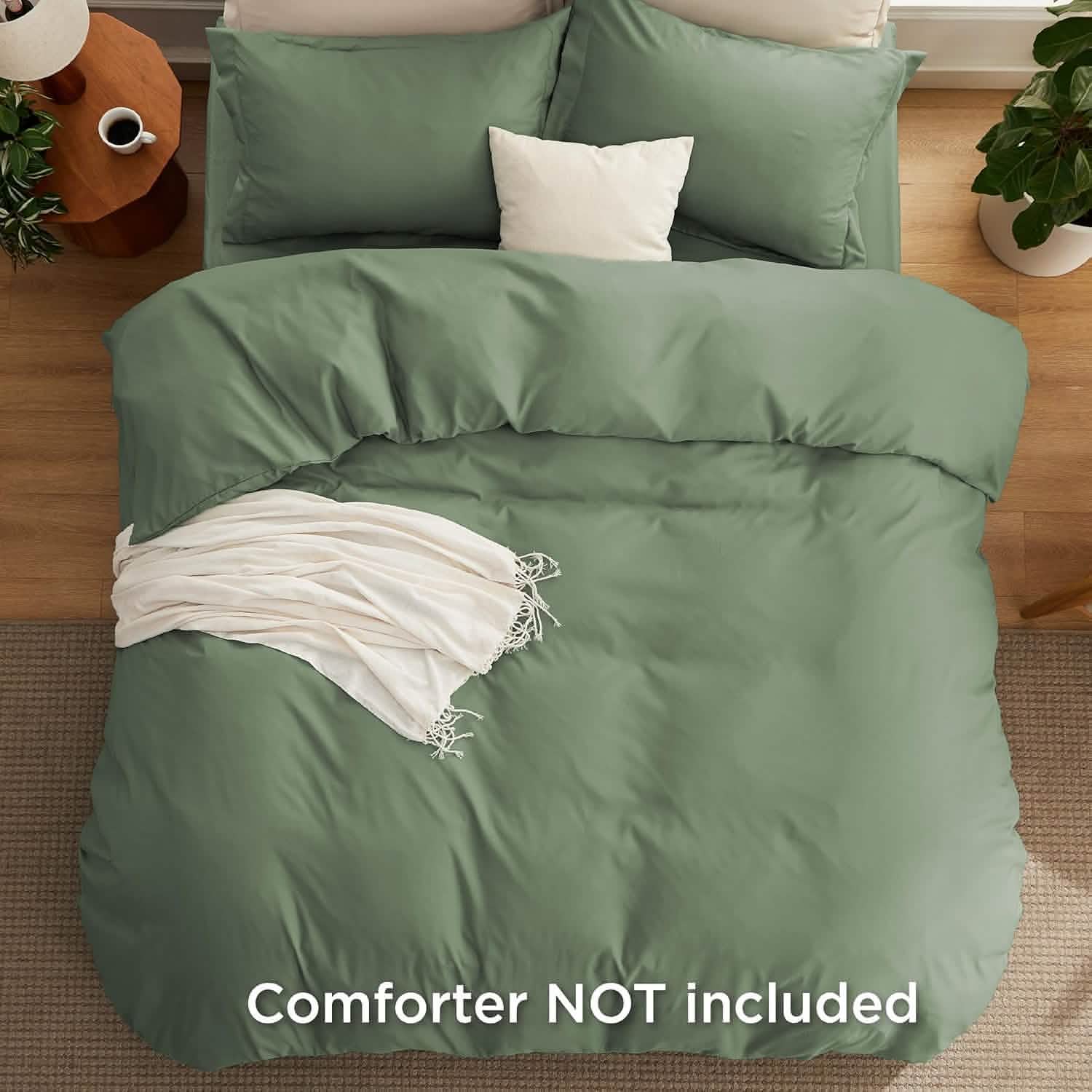 GentleSoft® Brushed Microfiber Duvet Cover Sets With Fitted Sheet