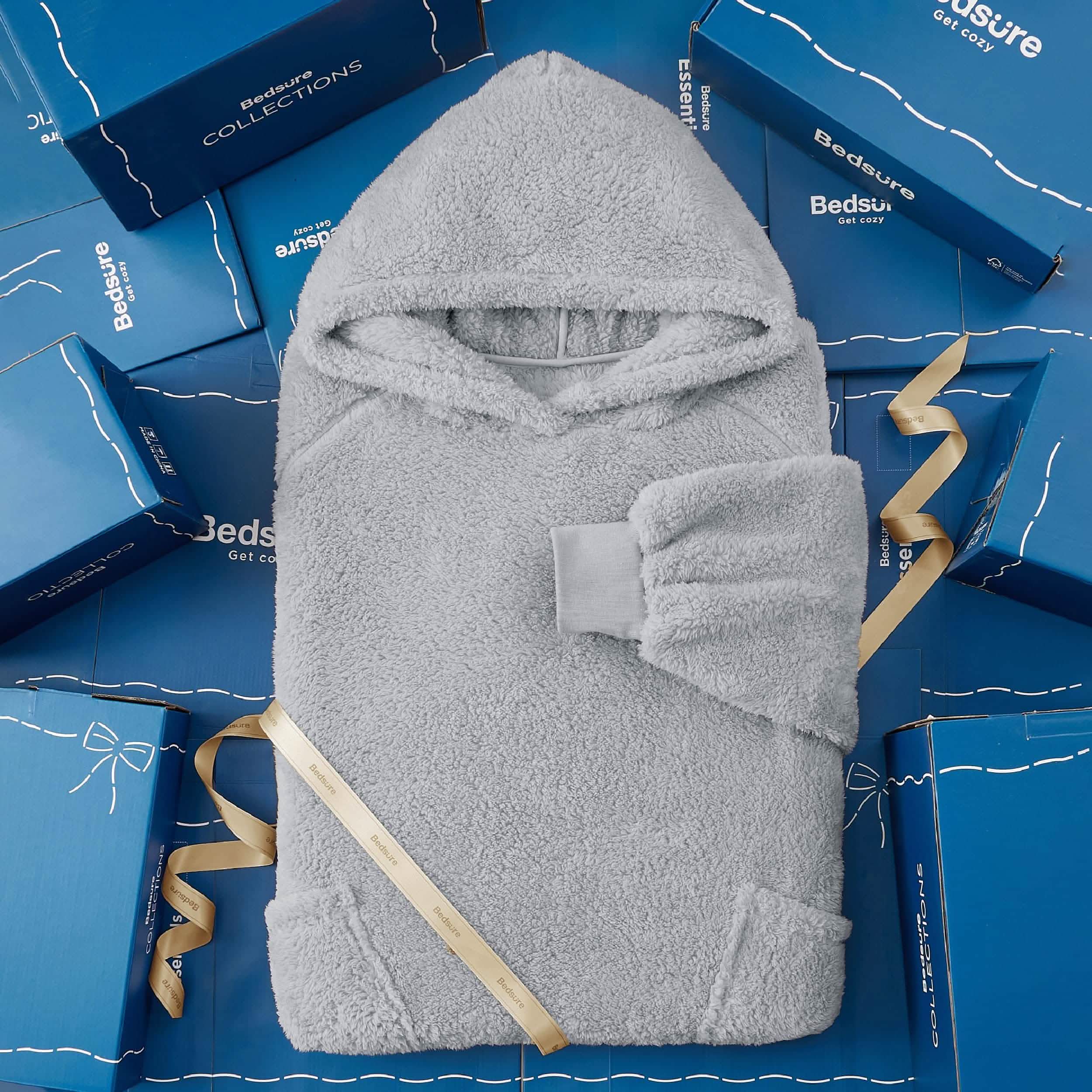 GentleSoft® Shaggy Sherpa Blanket Hoodie