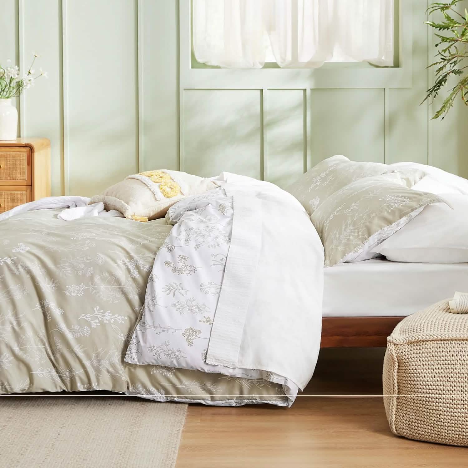GentleSoft® Reversible Floral Print Comforter Set-2