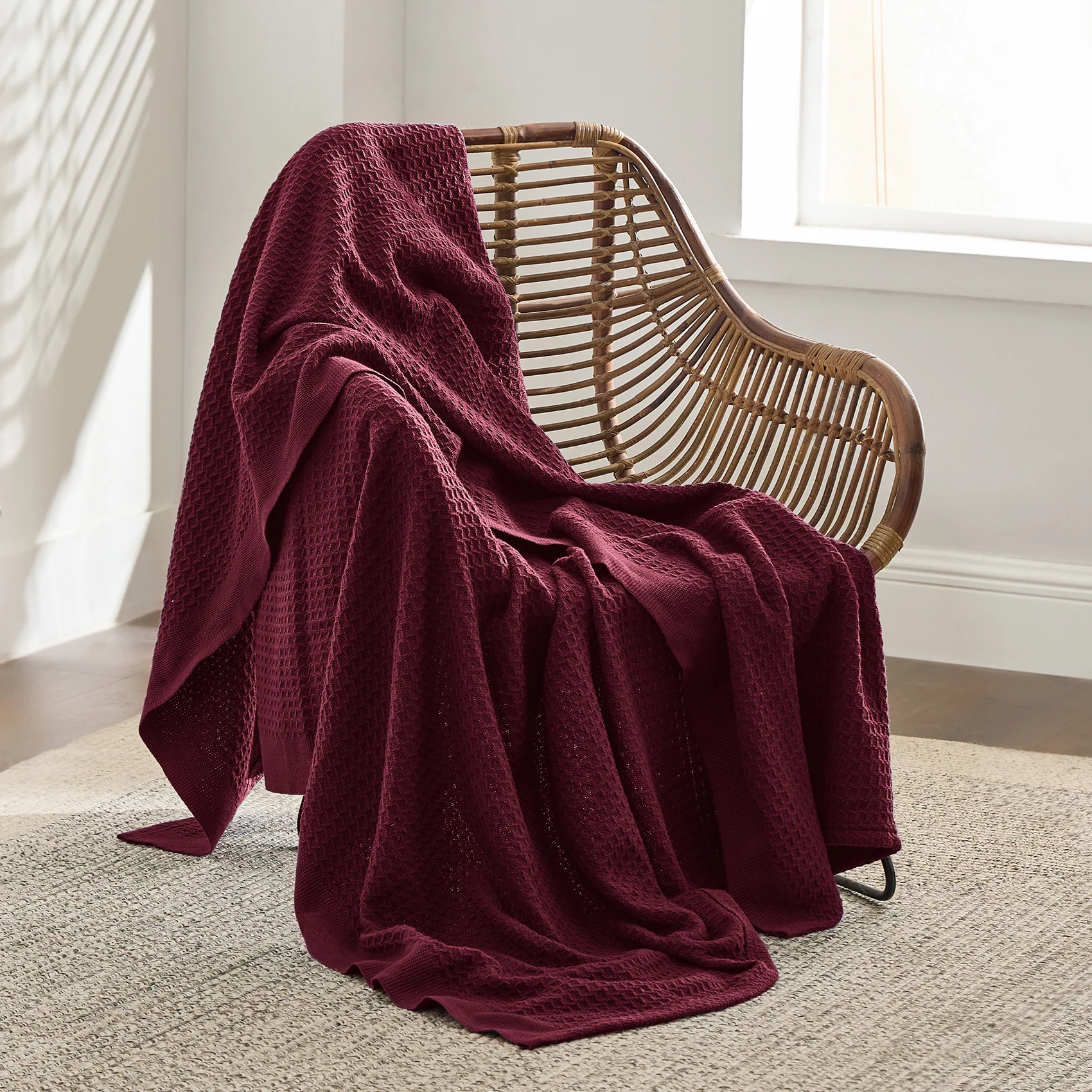 GentleSoft® Cotton Waffle Weave Blanket