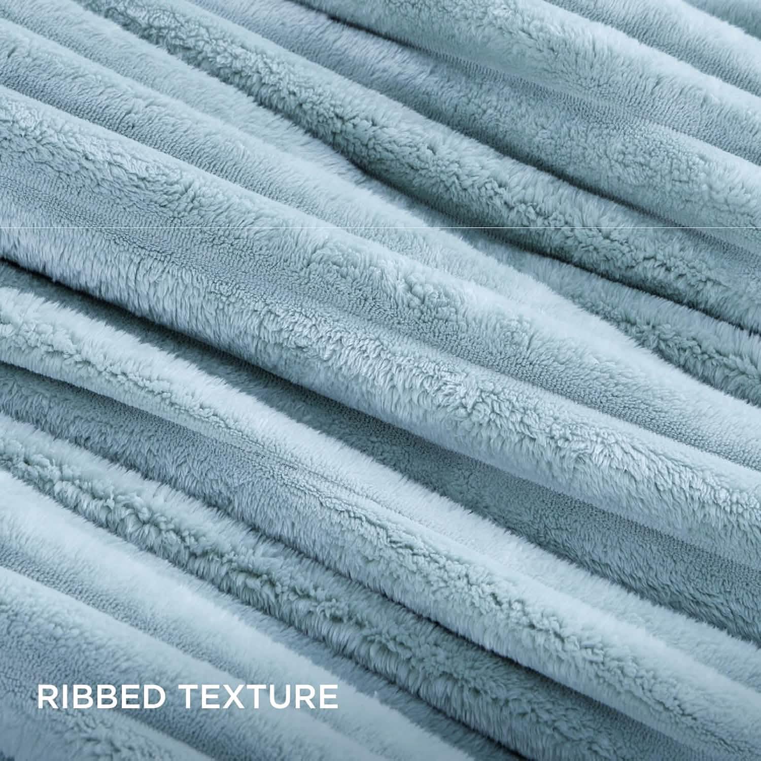 GentleSoft® Striped Flannel Comforter Set