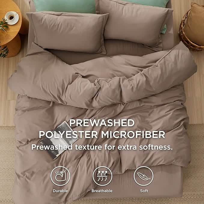 GentleSoft® Prewashed Microfiber Duvet Cover Set