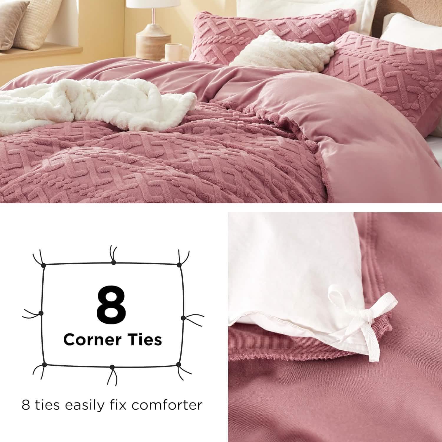 GentleSoft® Fluffy Boho Duvet Cover Set