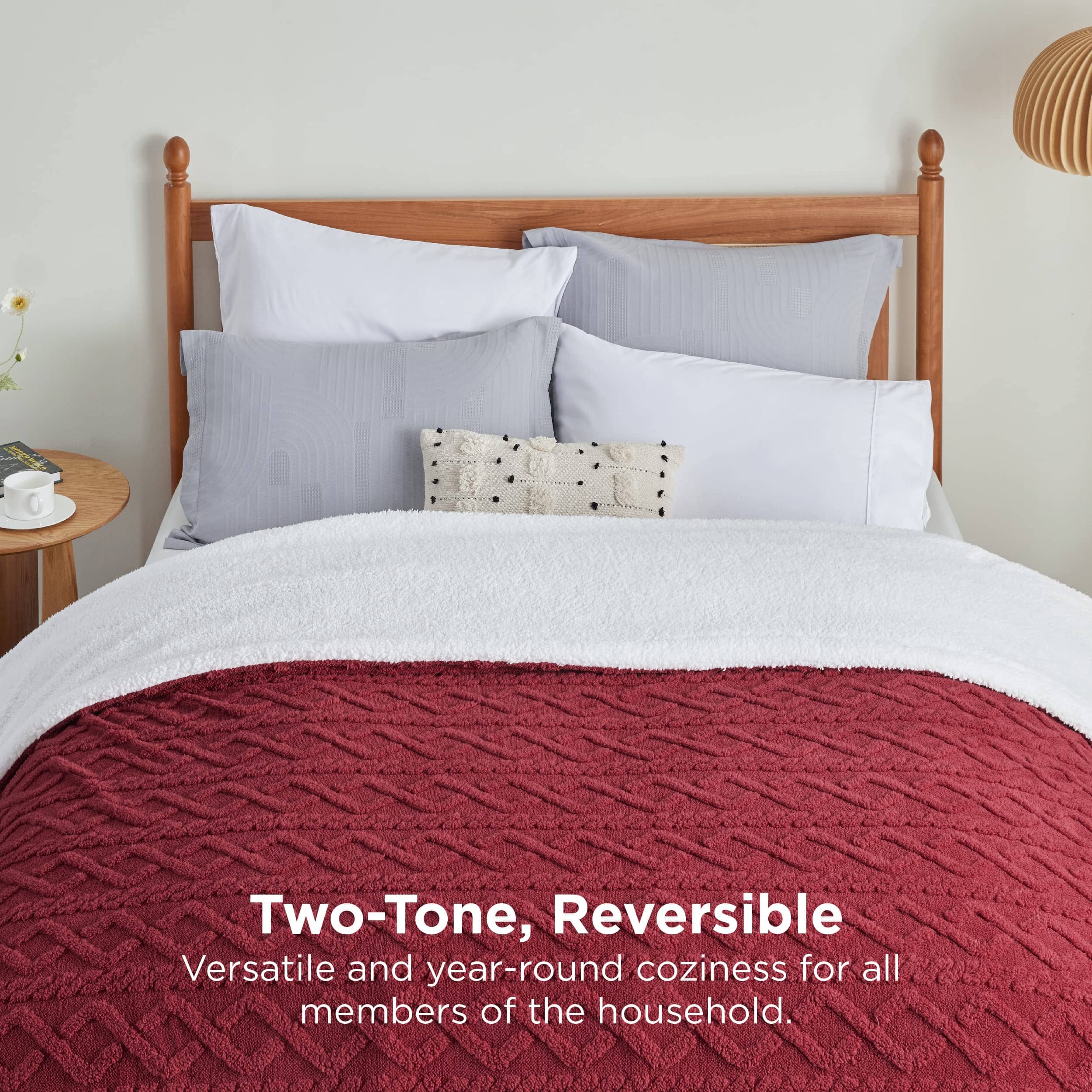 GentleSoft® Sherpa Throw Blanket For Couch
