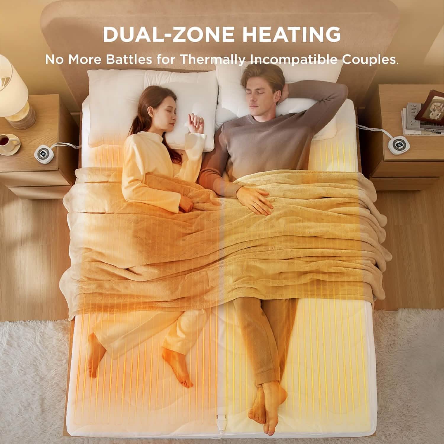 GentleSoft® Coral Fleece Heated Mattress Pad
