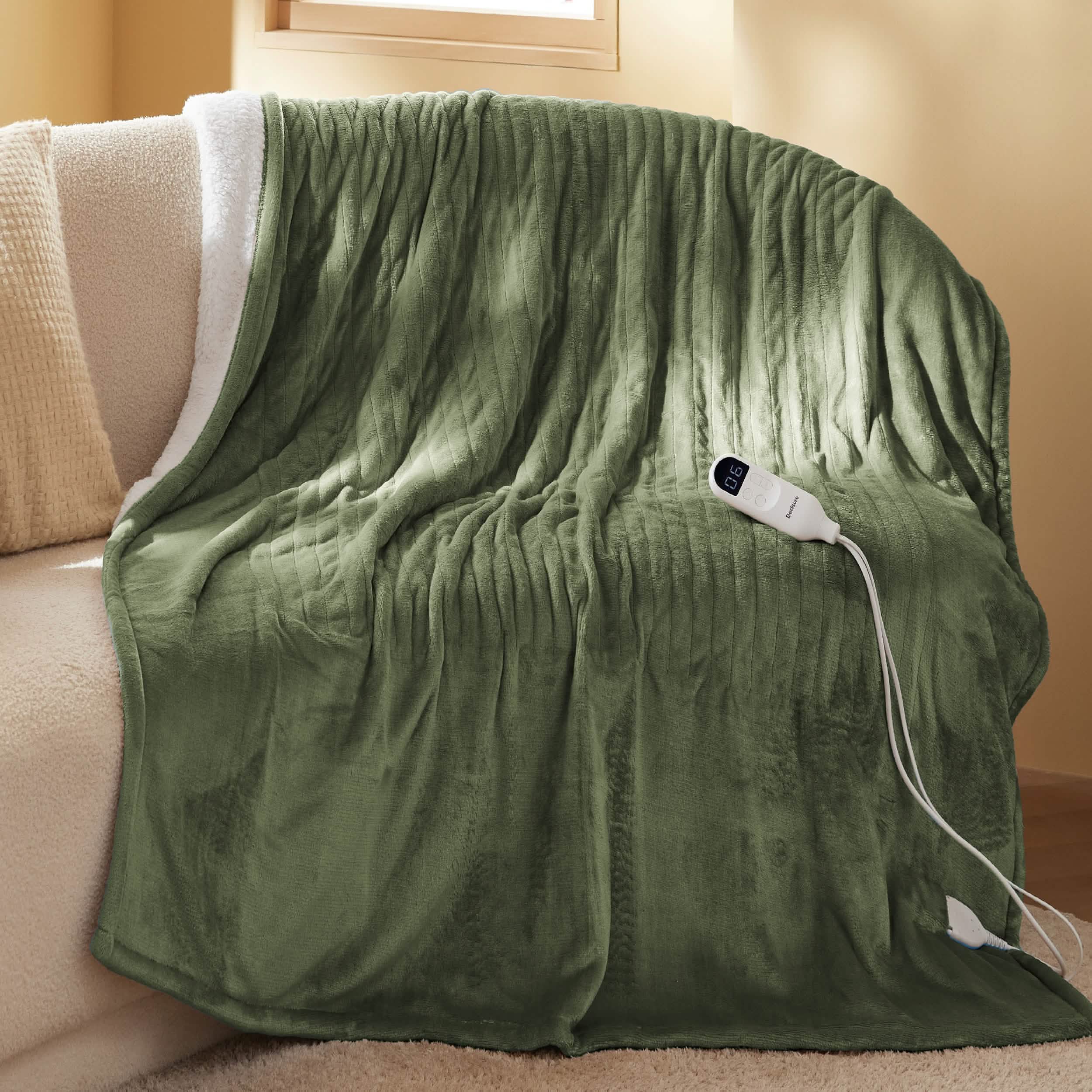 GentleSoft® Solid Flannel Heated Blanket