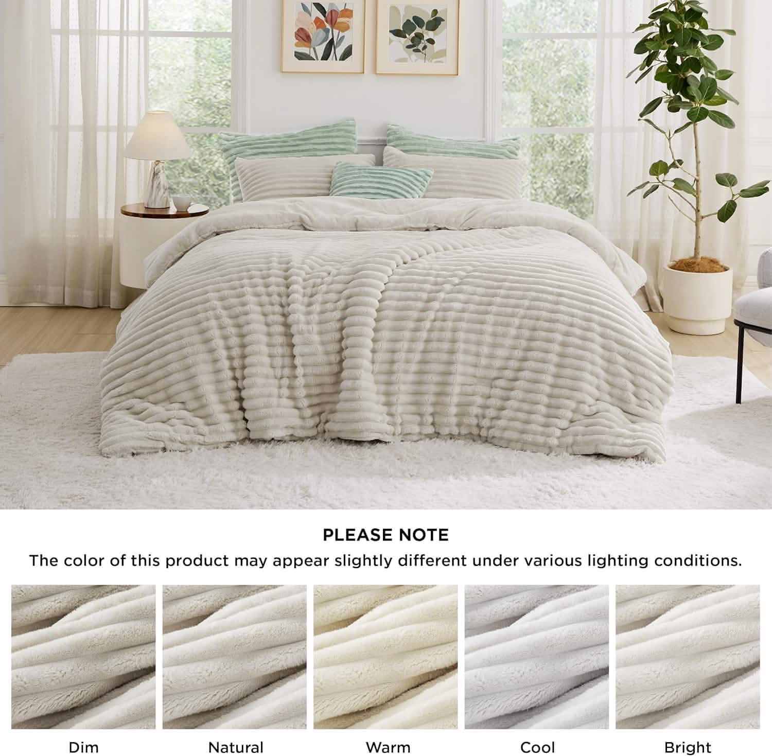 GentleSoft® Striped Flannel Comforter Set