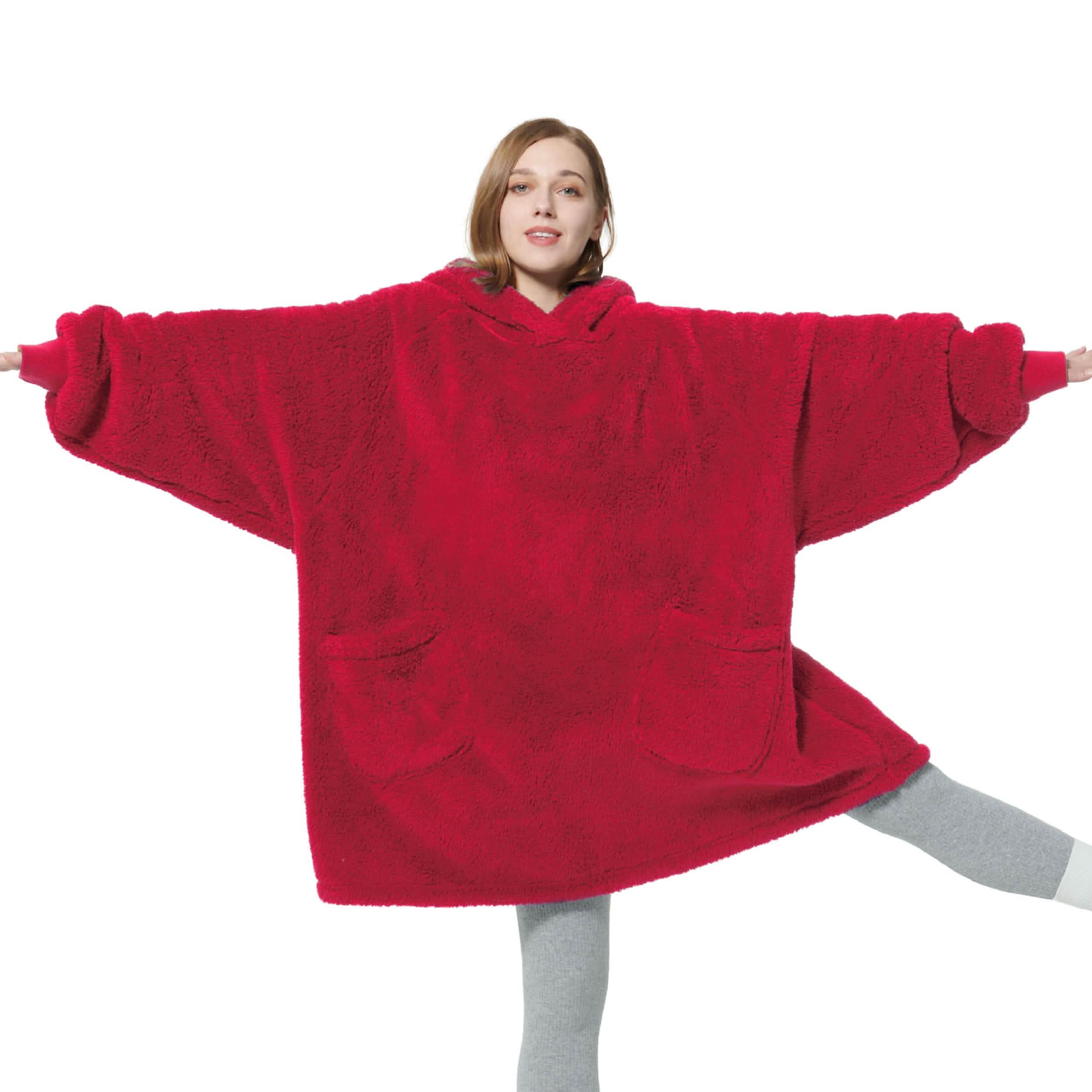 GentleSoft® Shaggy Sherpa Blanket Hoodie