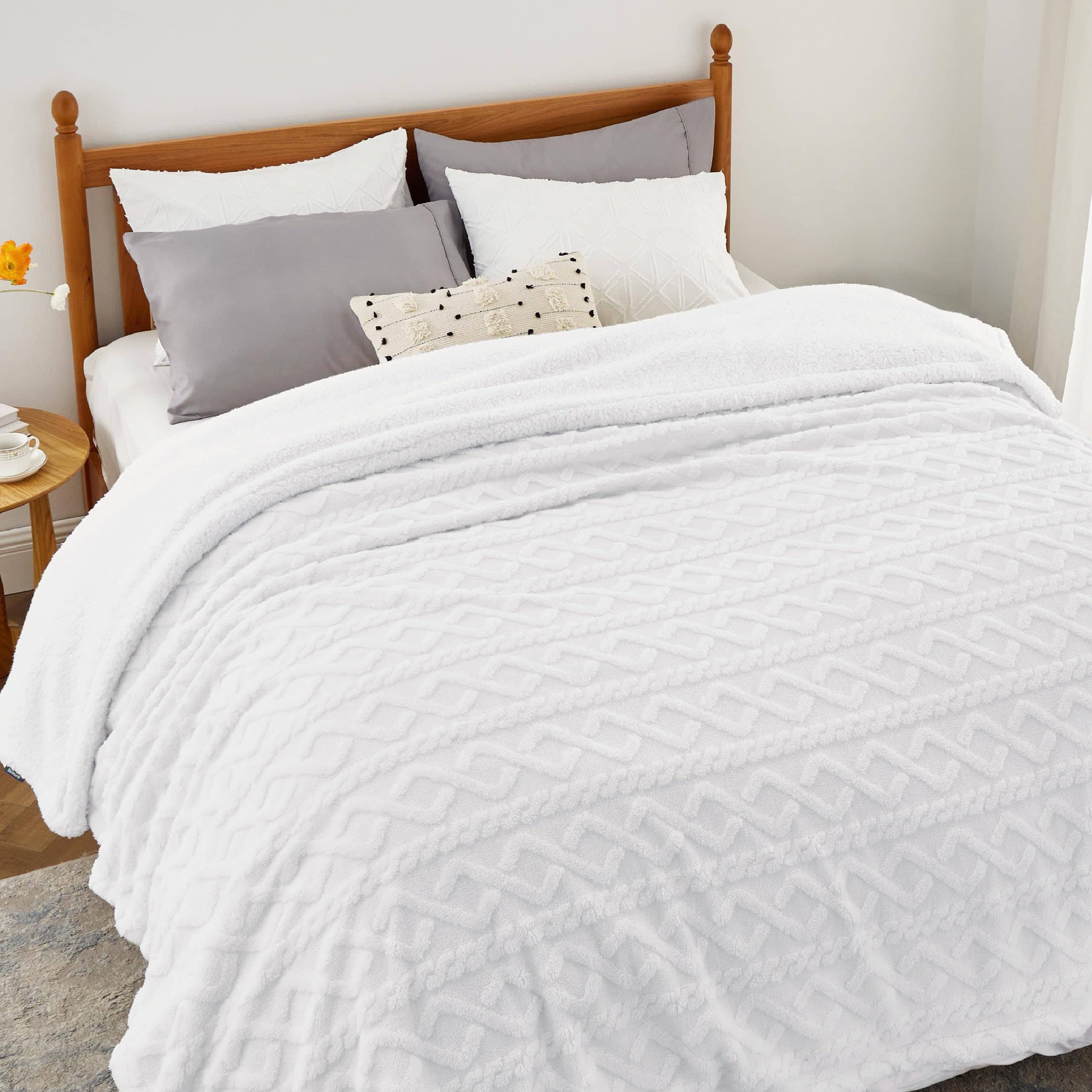 GentleSoft® Sherpa Throw Blanket For Couch