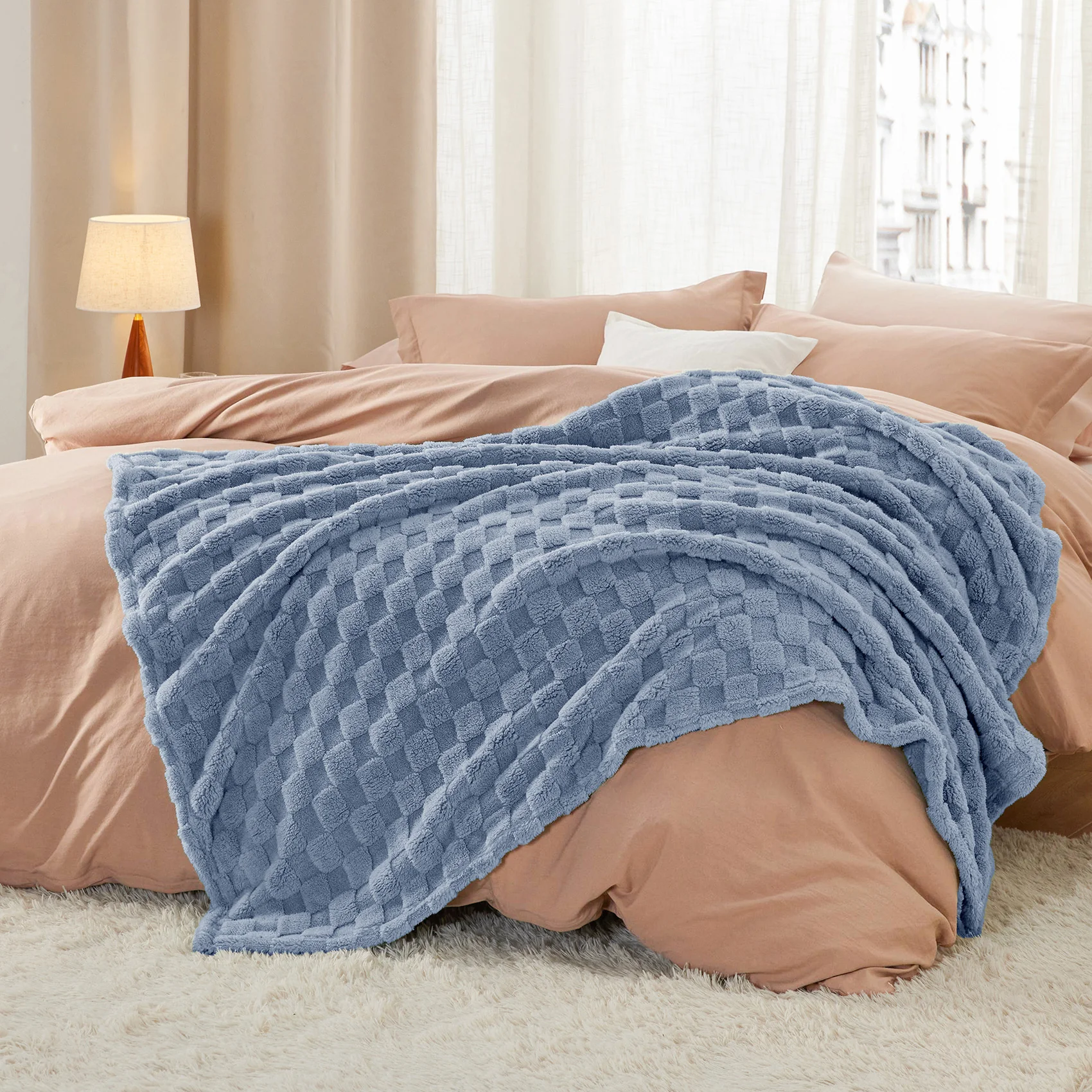 GentleSoft® Jacquard Shaggy Sherpa Blanket