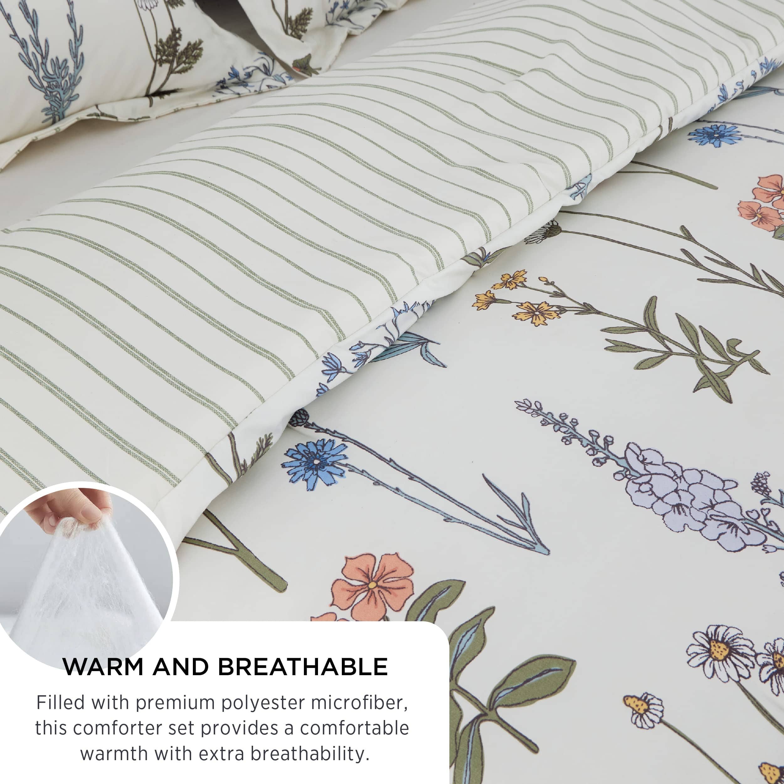 GentleSoft® Retro Botanical Comforter Set