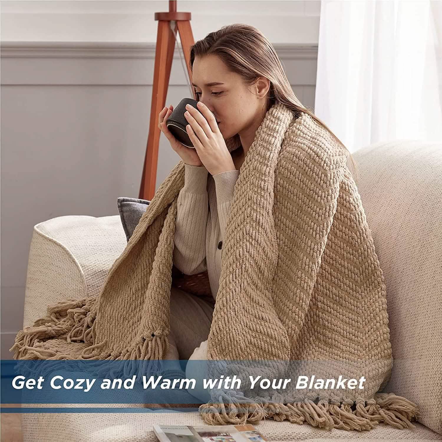 GentleSoft® GentleSoft Versatile Knit Woven Chenille Blanket