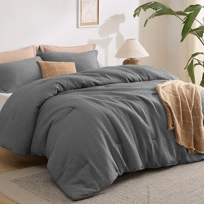 GentleSoft® Classic Waffle Weave Comforter Set