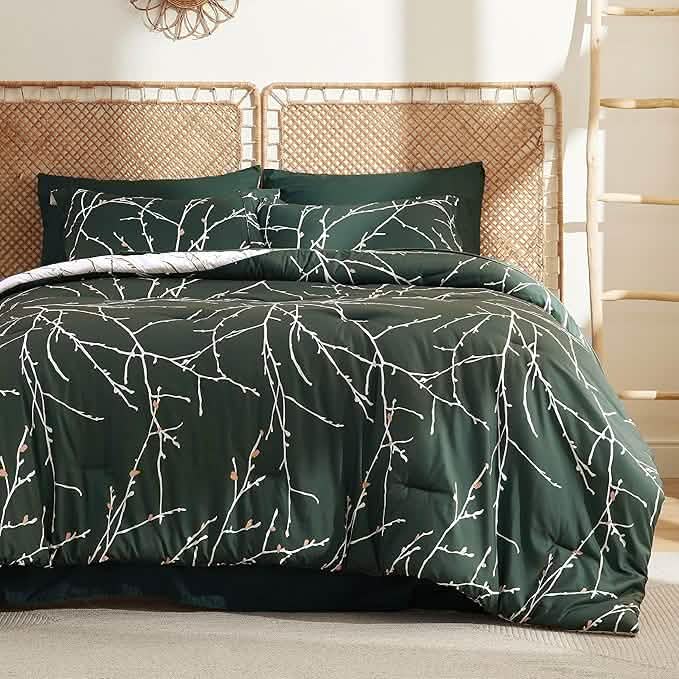 GentleSoft® Tree Branch Floral Pattern Bed-in-a-Bag
