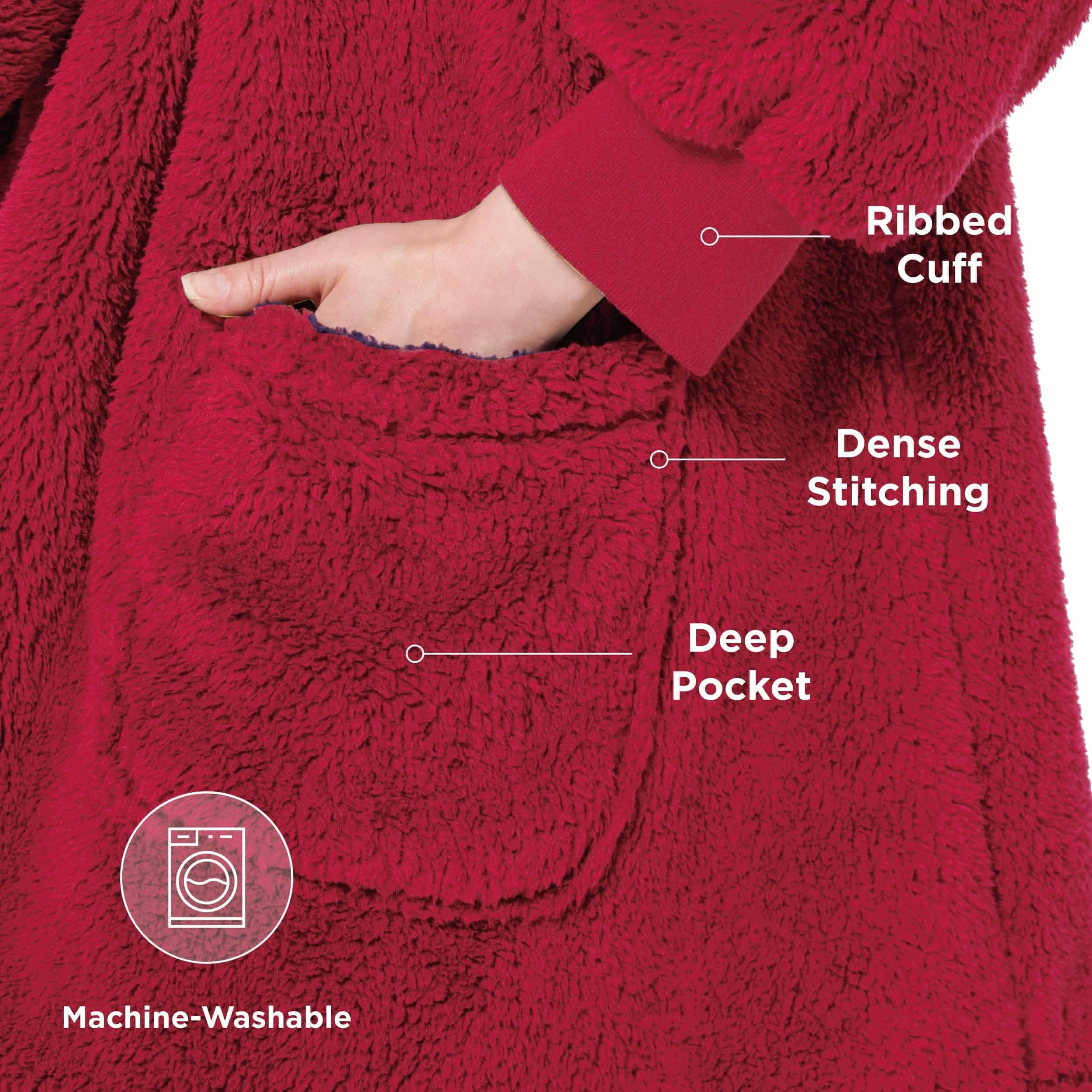 GentleSoft® Shaggy Sherpa Blanket Hoodie