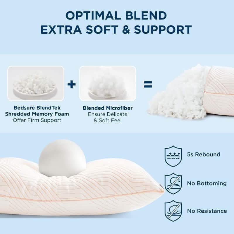 GentleSoft® Adjustable Shredded Memory Foam Pillow
