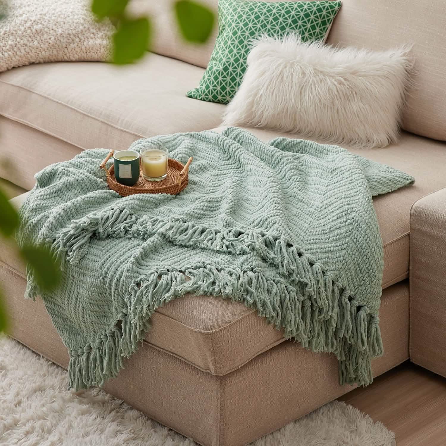 GentleSoft® GentleSoft Versatile Knit Woven Chenille Blanket