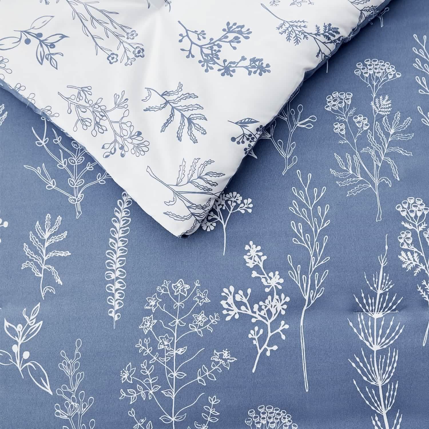 GentleSoft® Reversible Floral Print Comforter Set-2