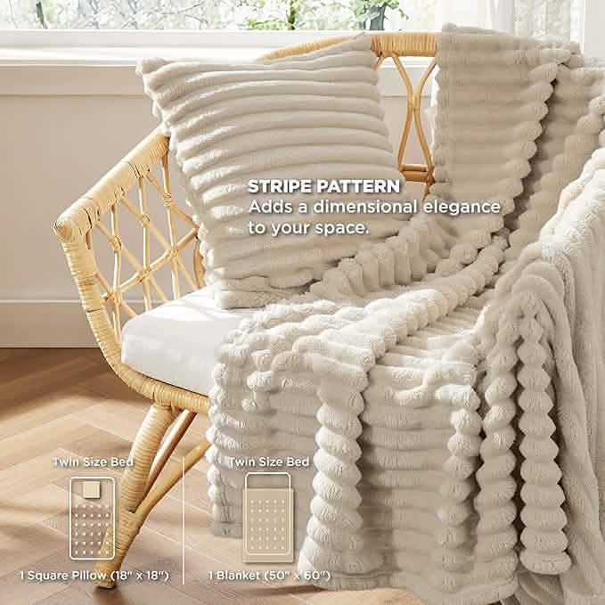 GentleSoft® Checkered Comforter Set Striped
