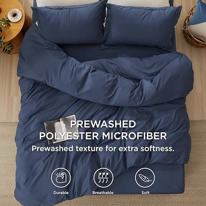 GentleSoft® Prewashed Microfiber Duvet Cover Set