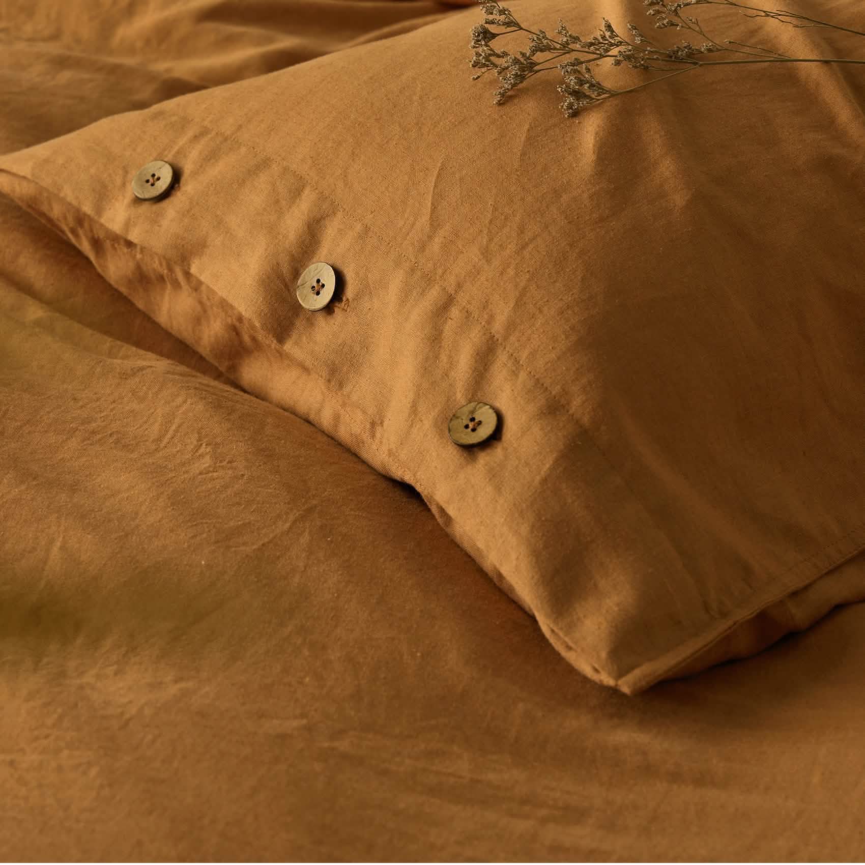GentleSoft® Cotton Linen Hybrid Duvet Cover Set