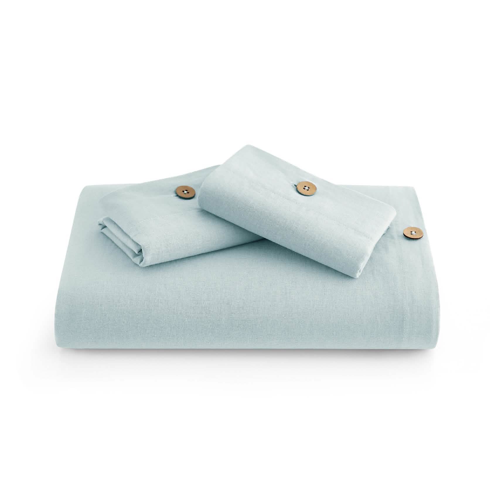 GentleSoft® Cotton Linen Hybrid Duvet Cover Set