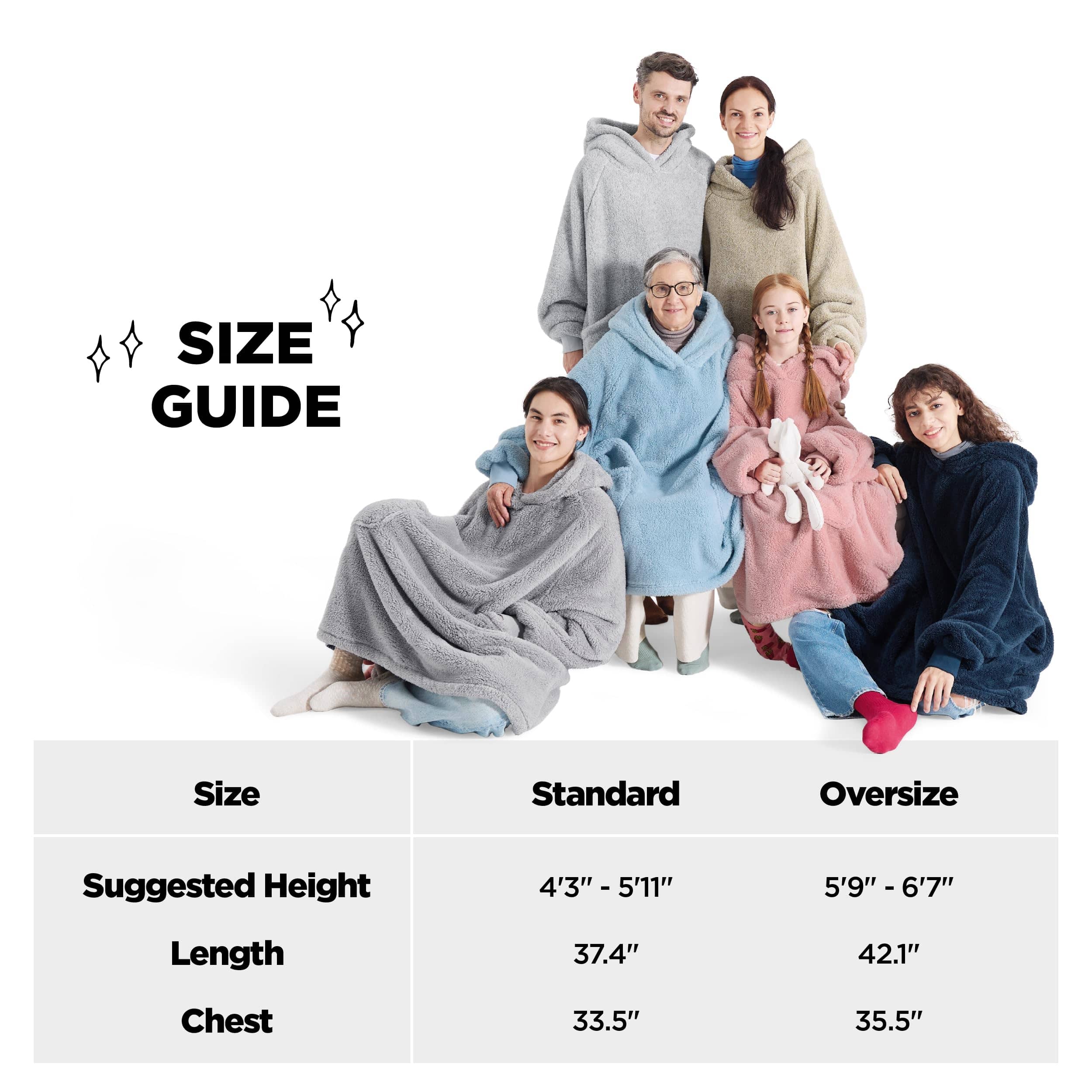 GentleSoft® Shaggy Sherpa Blanket Hoodie