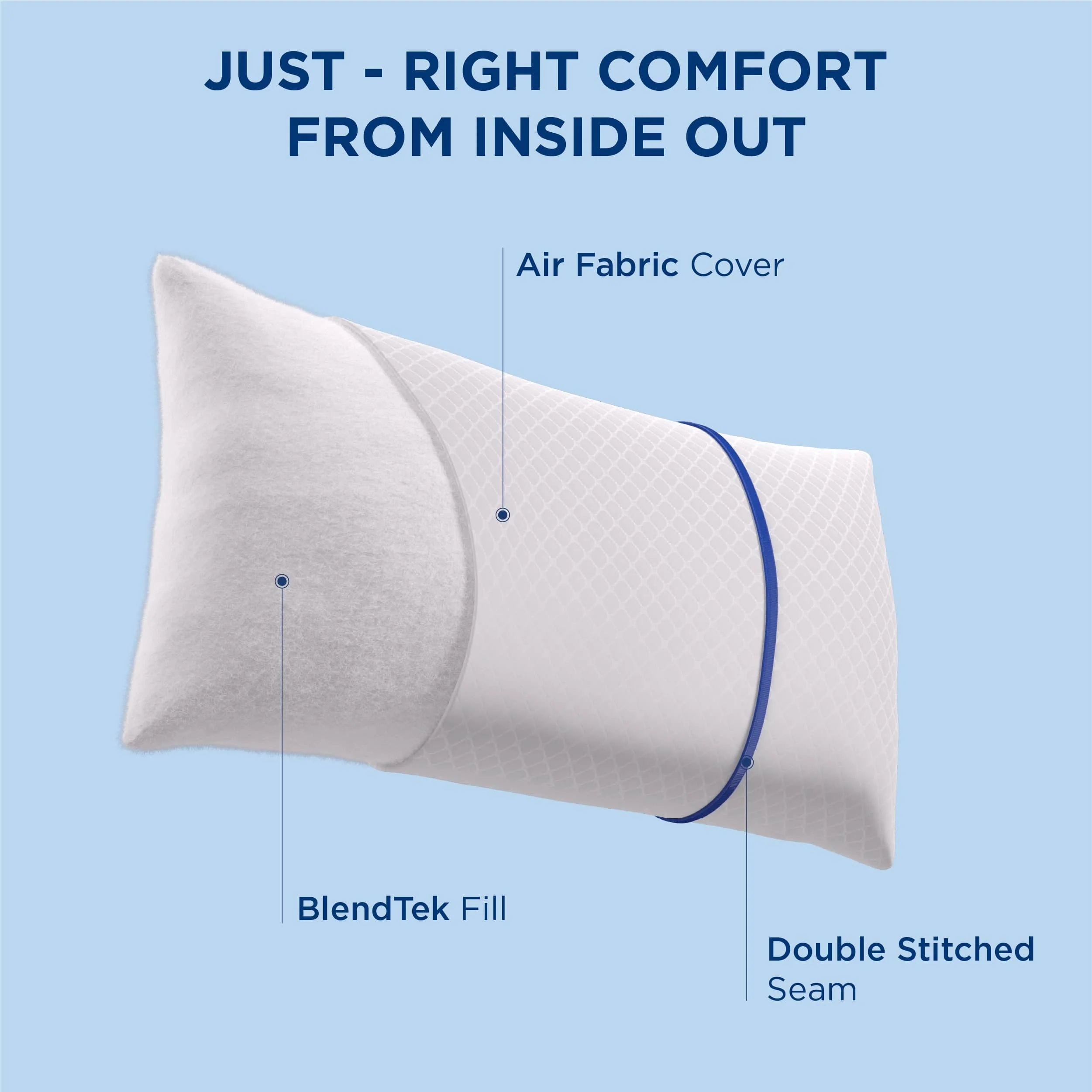 GentleSoft® Diamond Pattern Pillows 2pk
