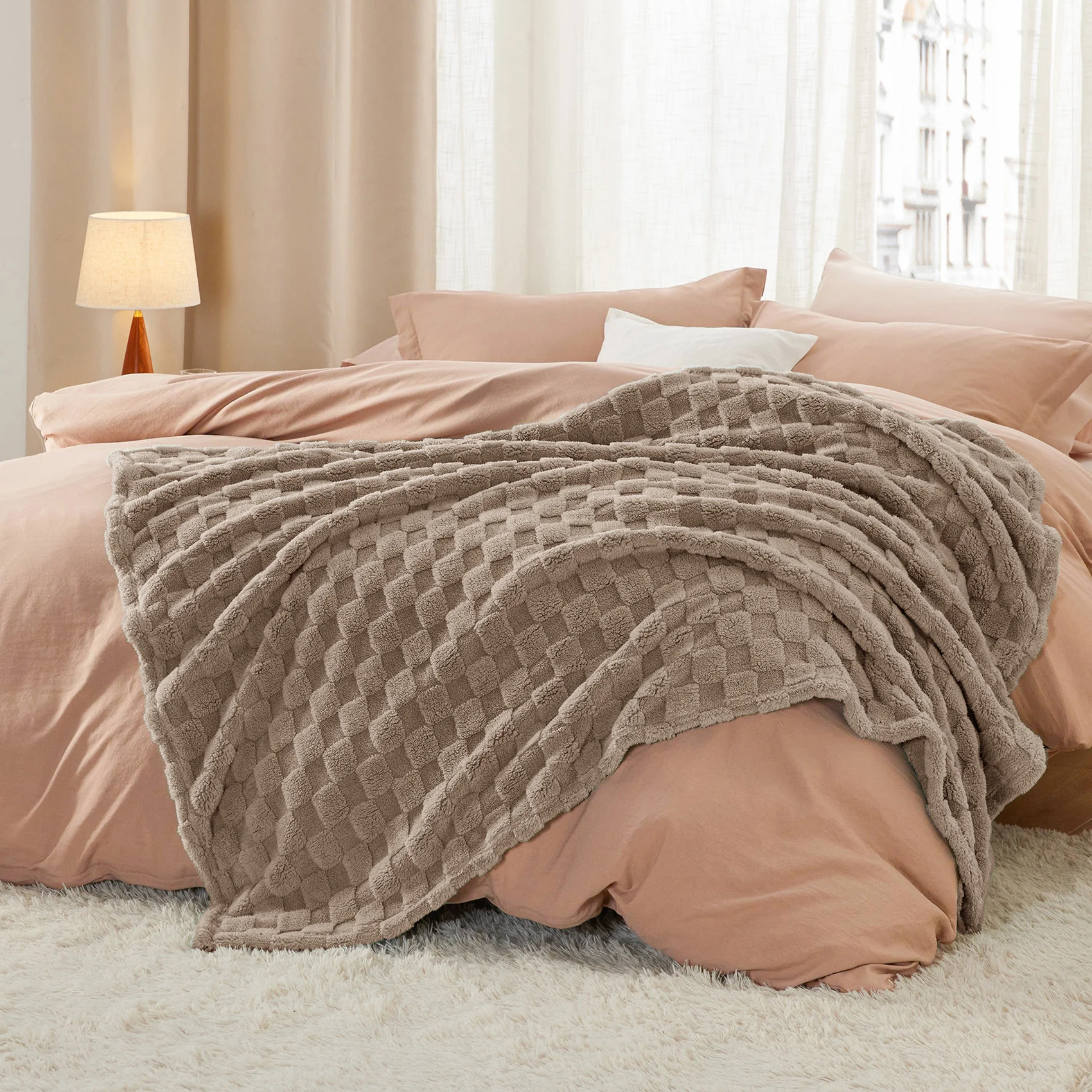GentleSoft® Jacquard Shaggy Sherpa Blanket