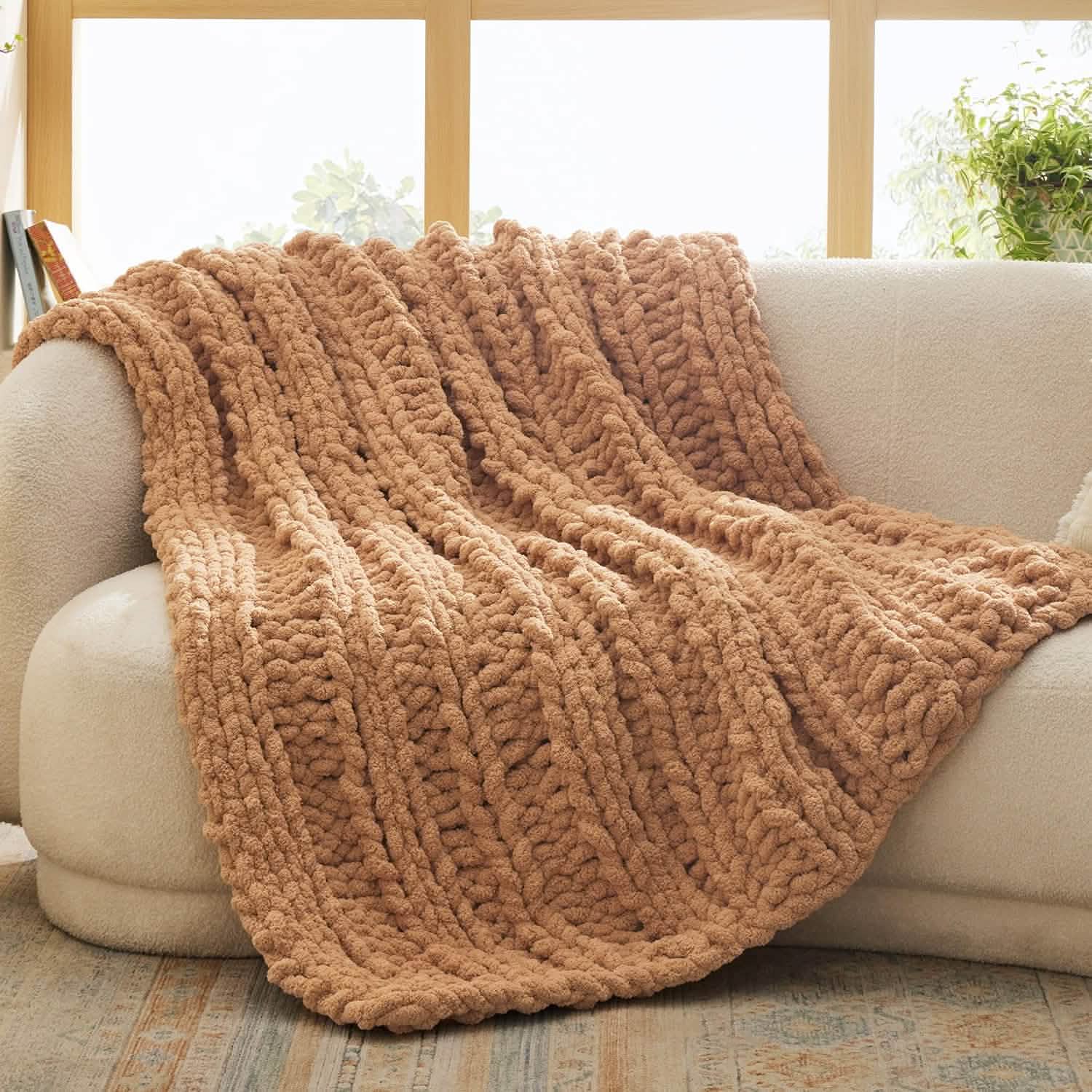 GentleSoft® Chunky Knit Chenille Blanket