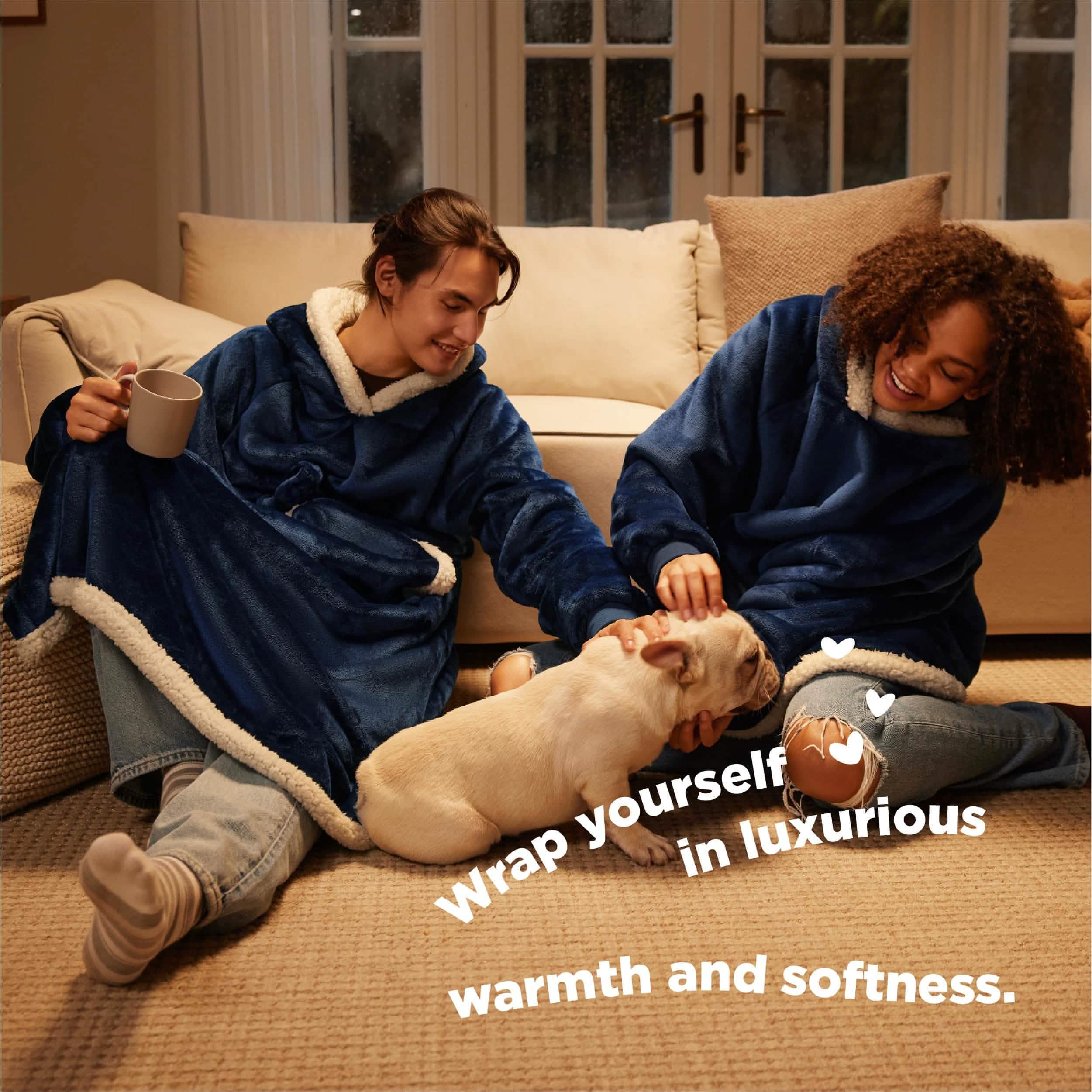 GentleSoft® Sherpa Fleece Wearable Blanket