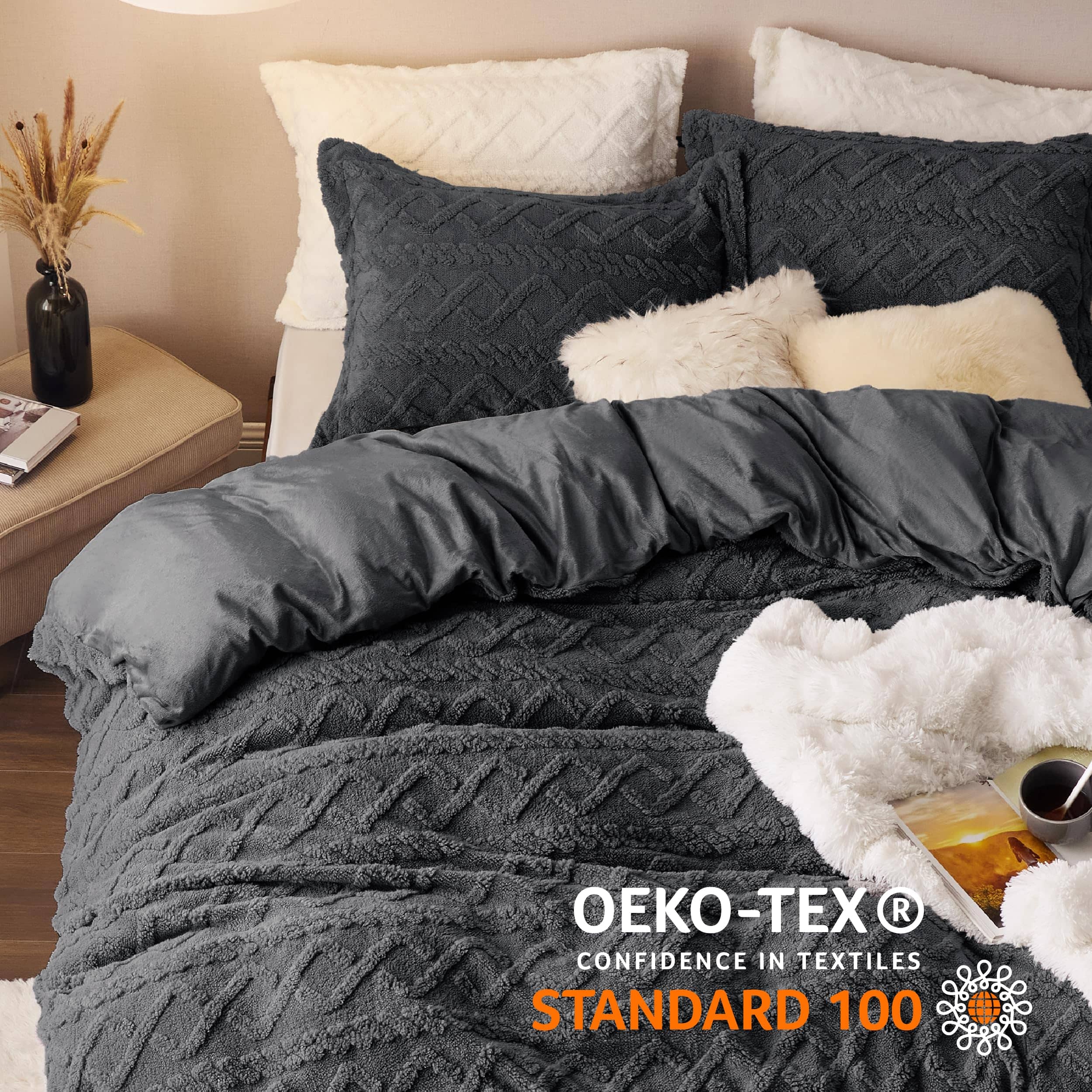 GentleSoft® Fluffy Boho Duvet Cover Set