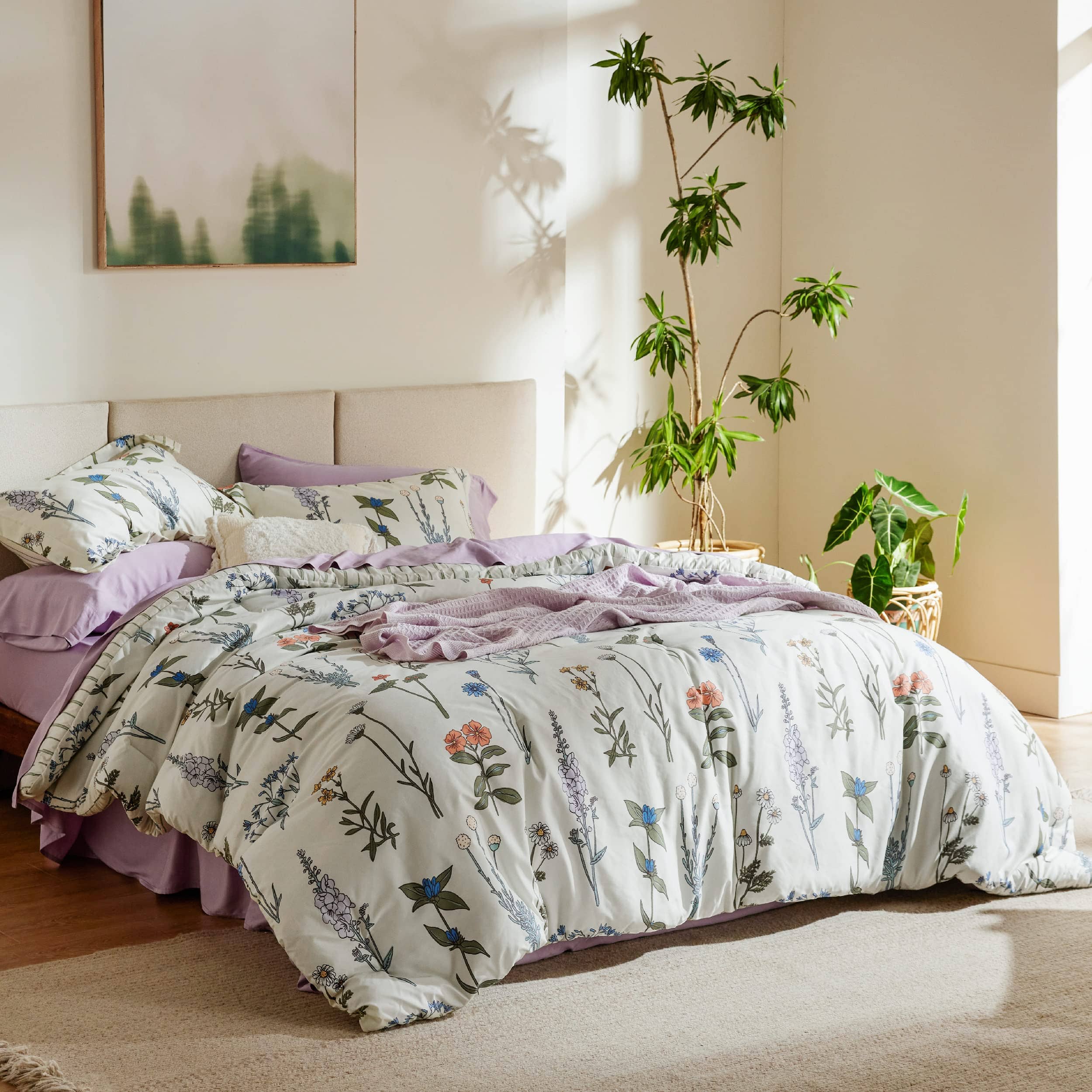 GentleSoft® Retro Botanical Comforter Set