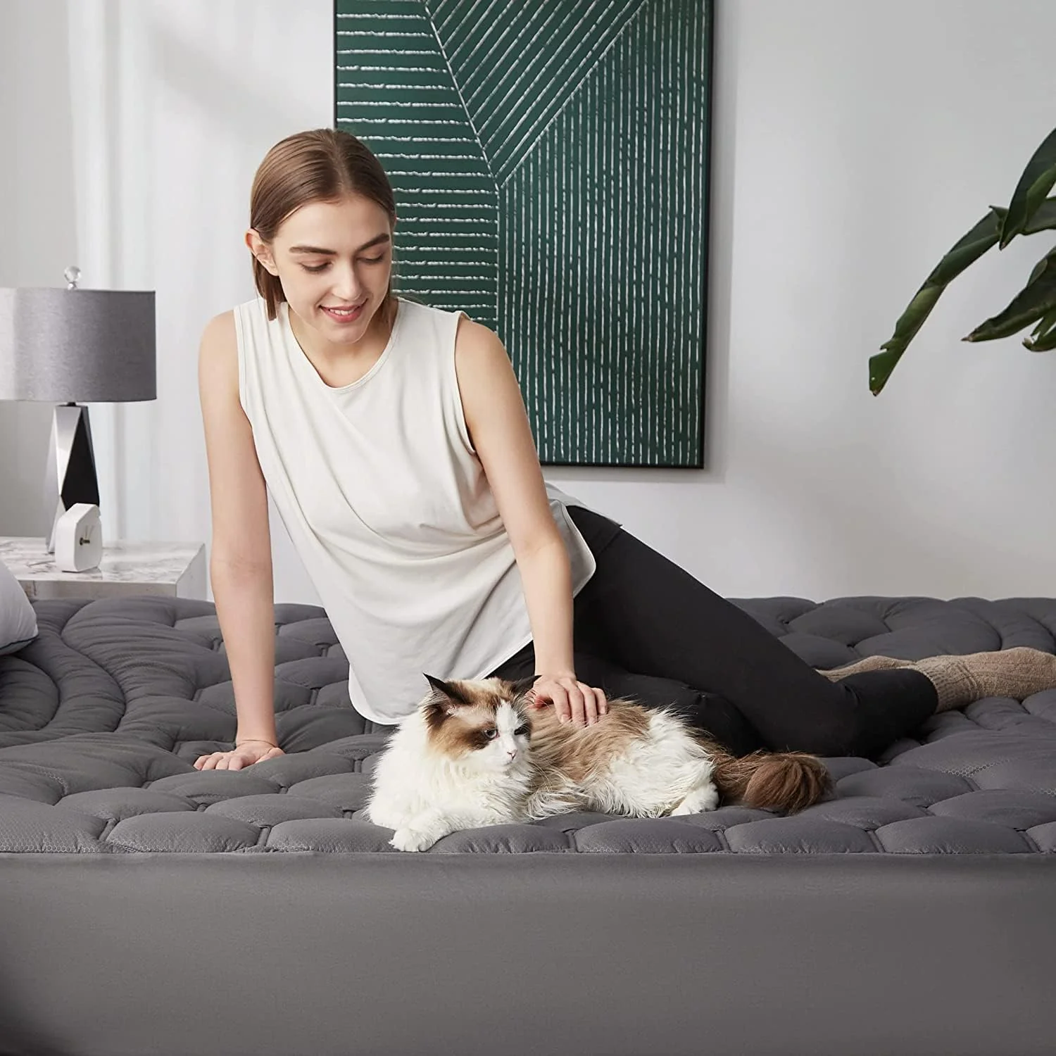 GentleSoft® Three-Zone Quilted Mattress Pad