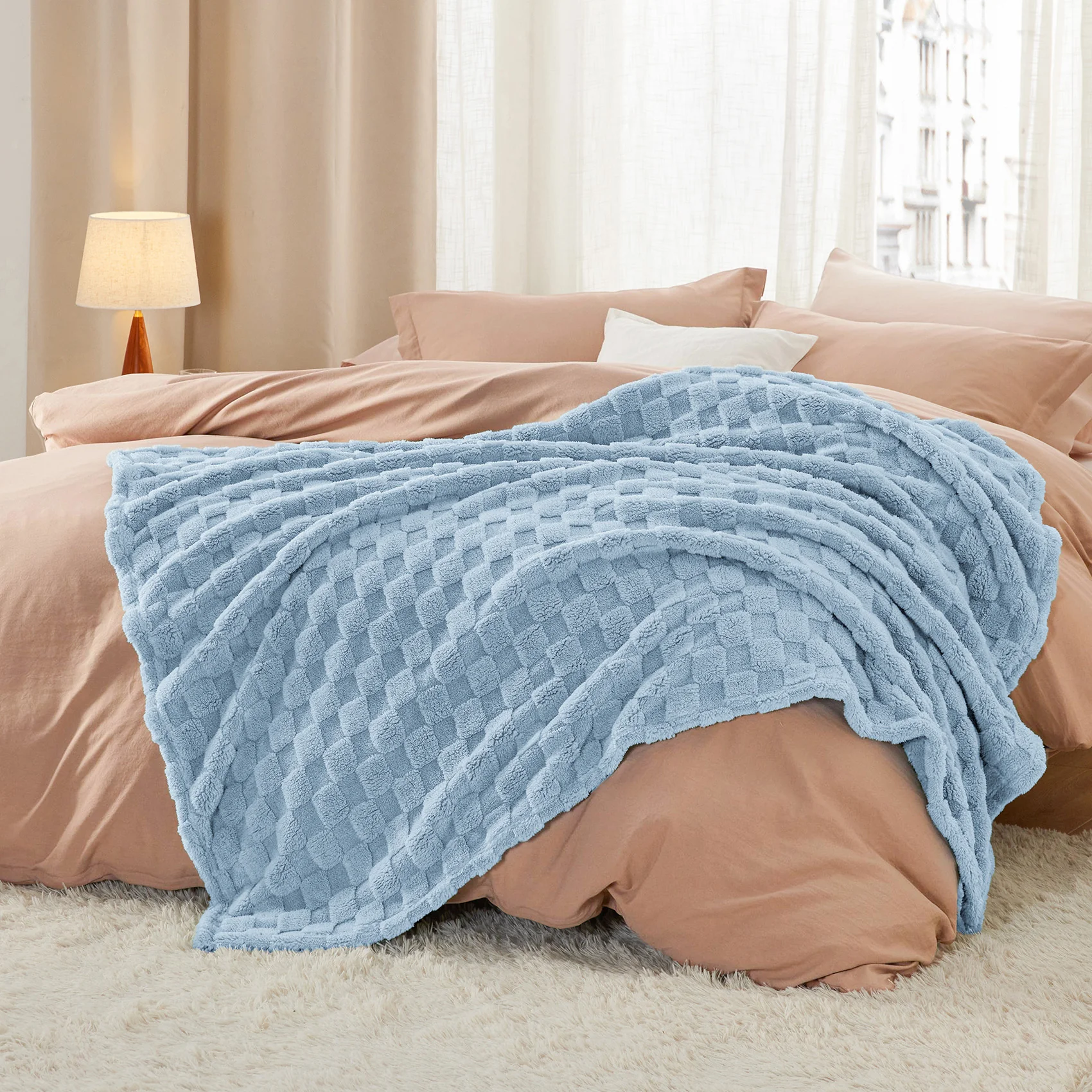 GentleSoft® Jacquard Shaggy Sherpa Blanket